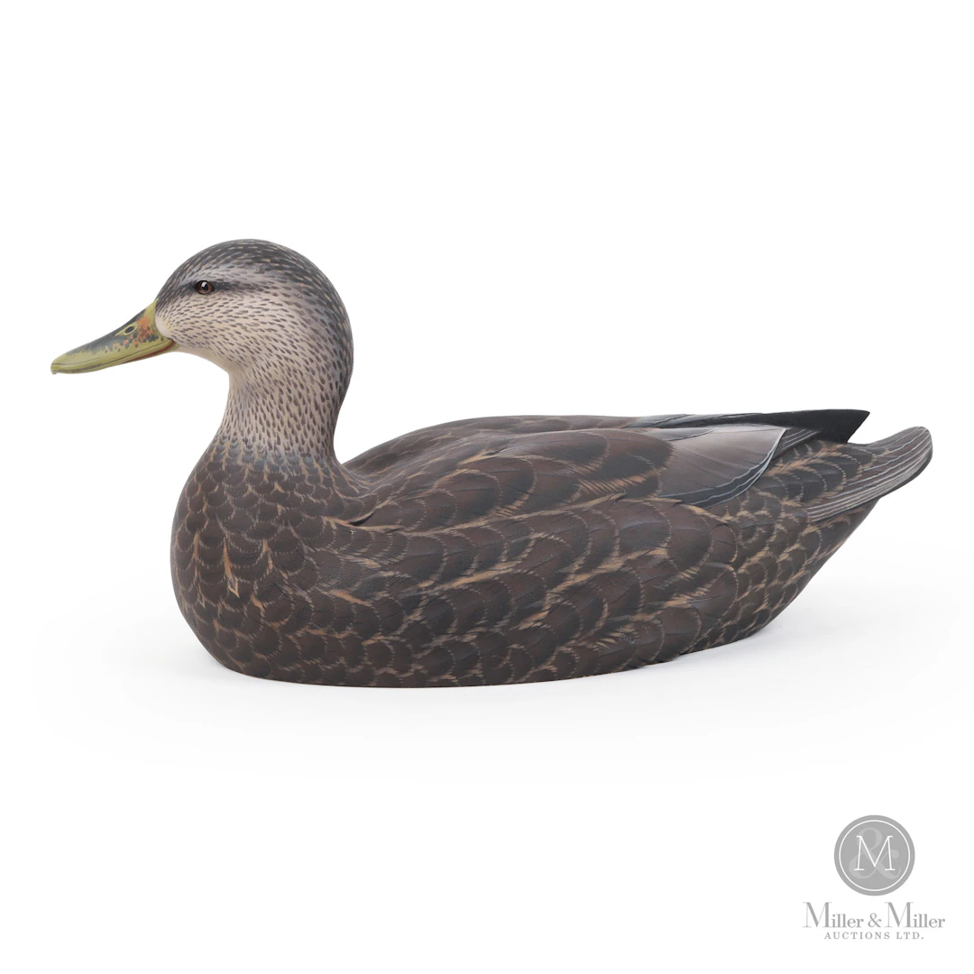 Pat Godin Black Duck Hen Decoy