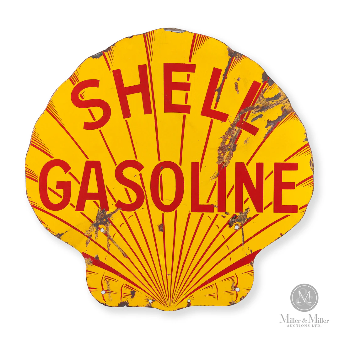 Shell Gasoline Clamshell Sign