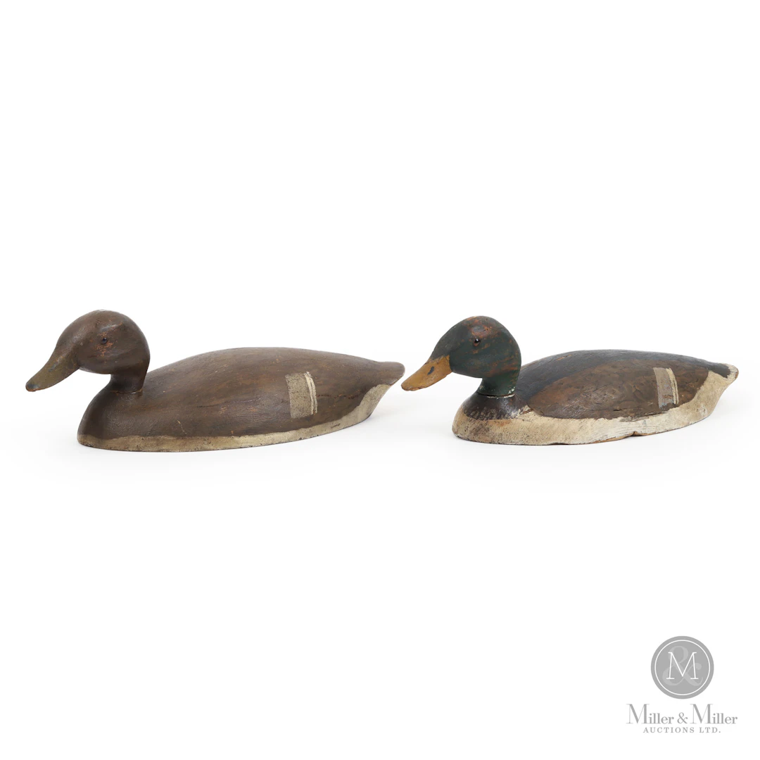 Harve Davern Pair of Mallard Decoys