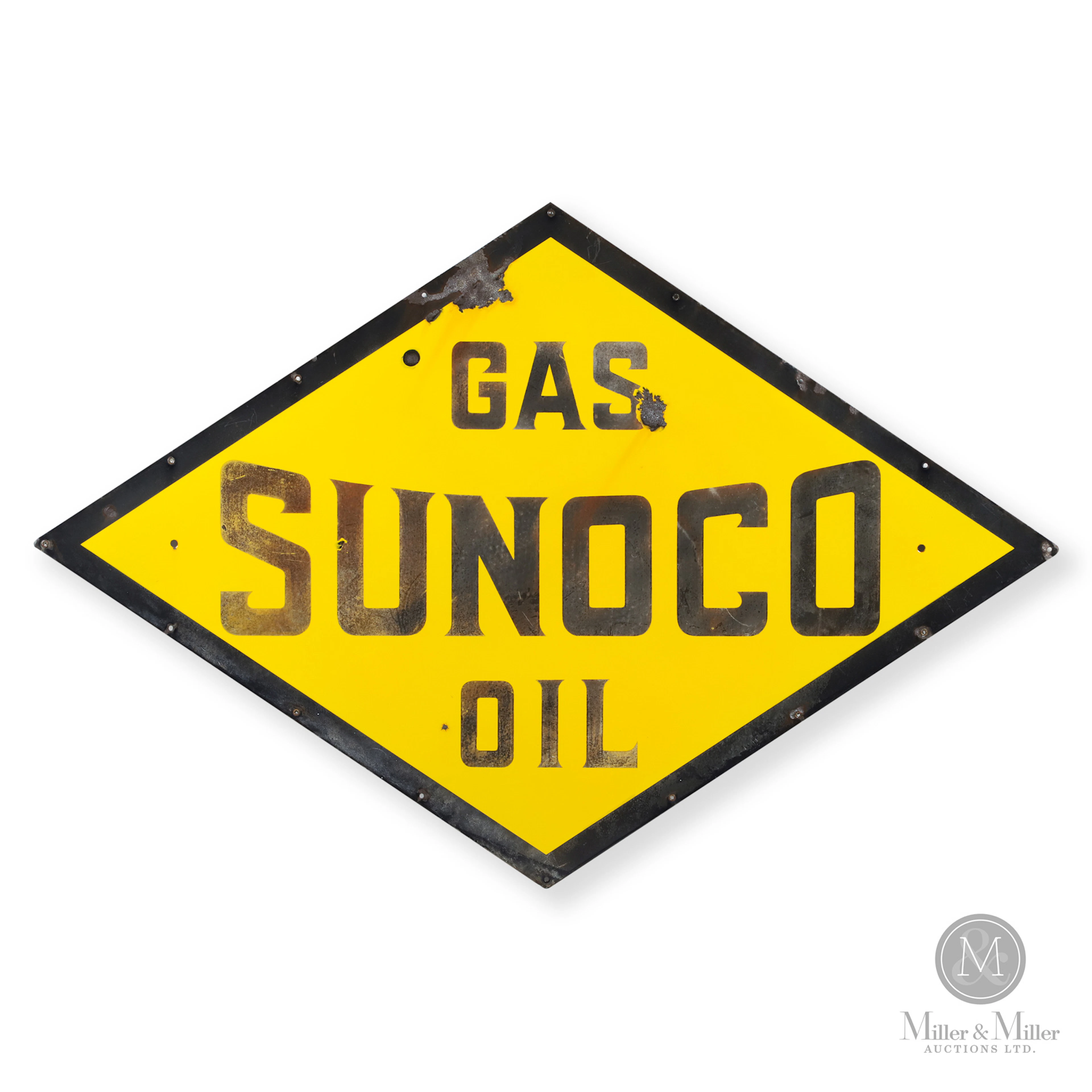 Sunoco Gas Oil Service Station Sign