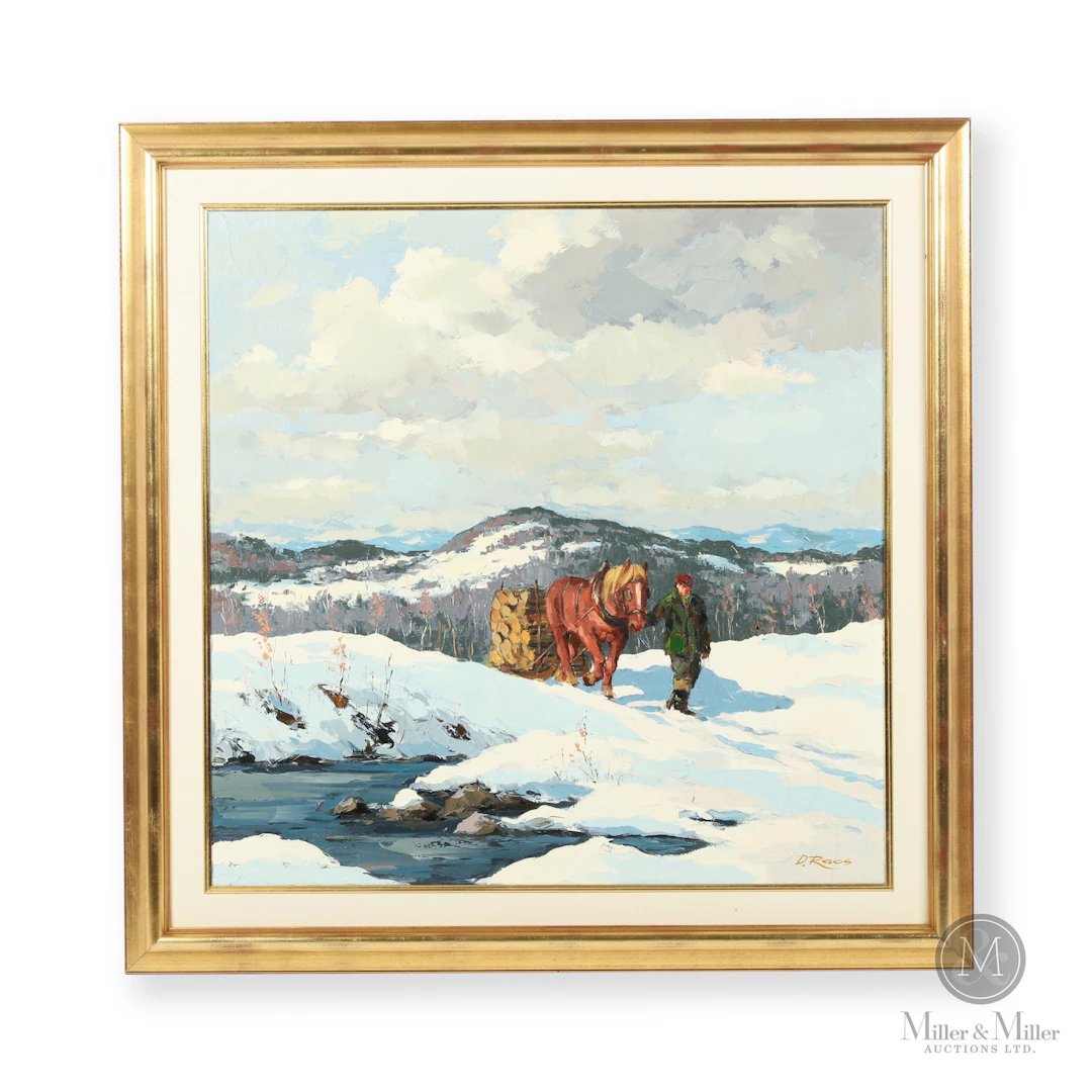 D. Raos — Horse Hauling Wood
