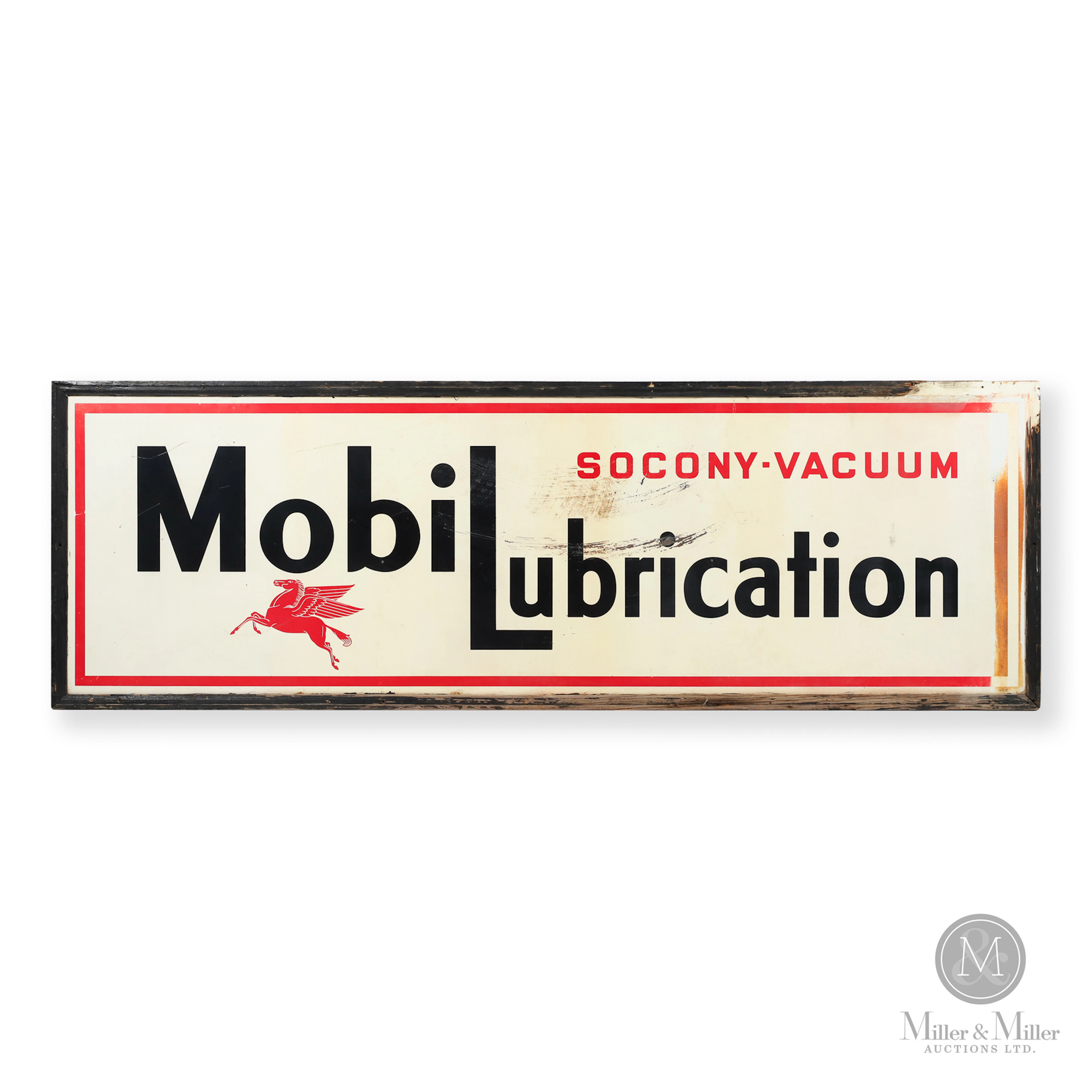 Socony Vacuum MobiLubrication Service Station Sign