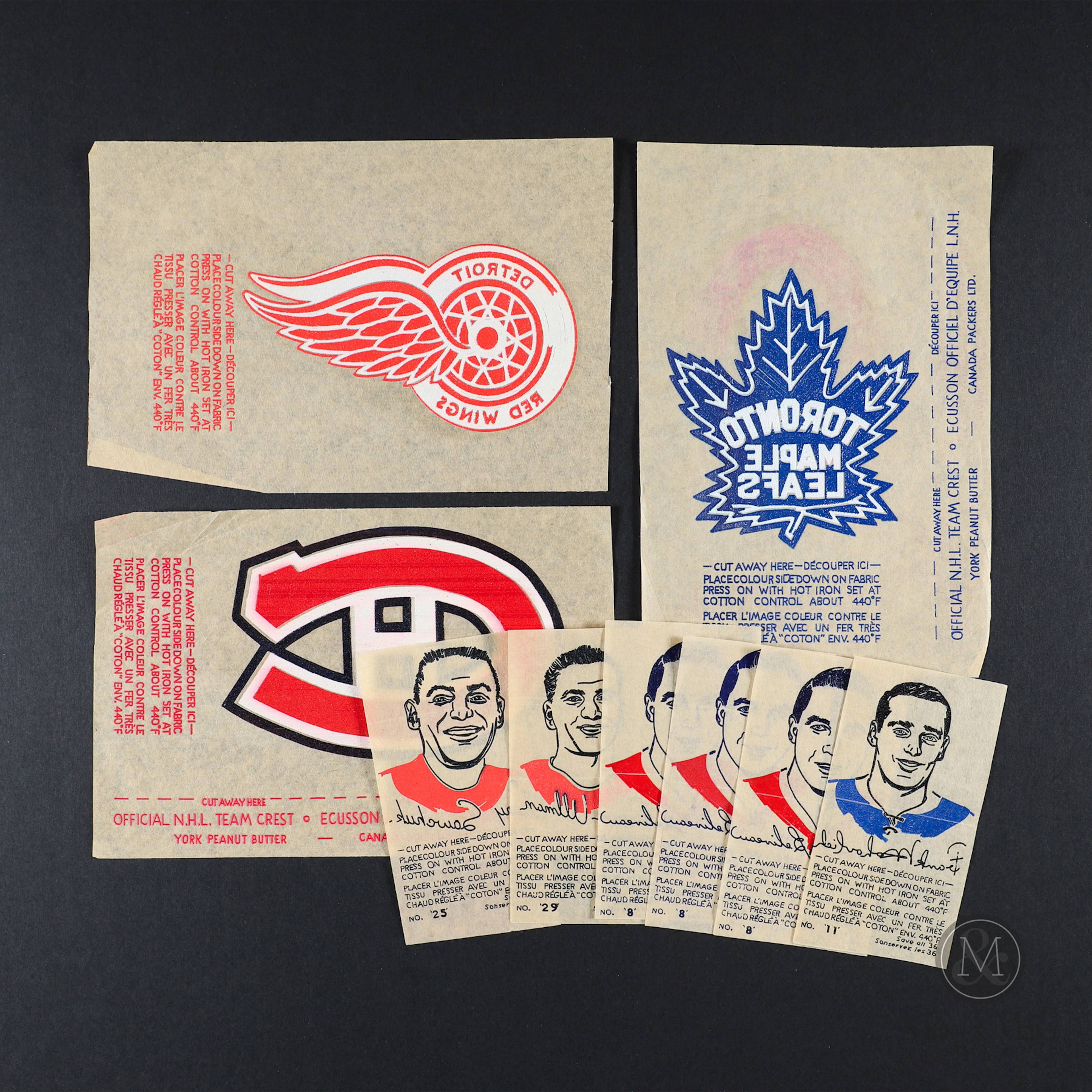 1962-63 Hockey Iron on Transfers (24)