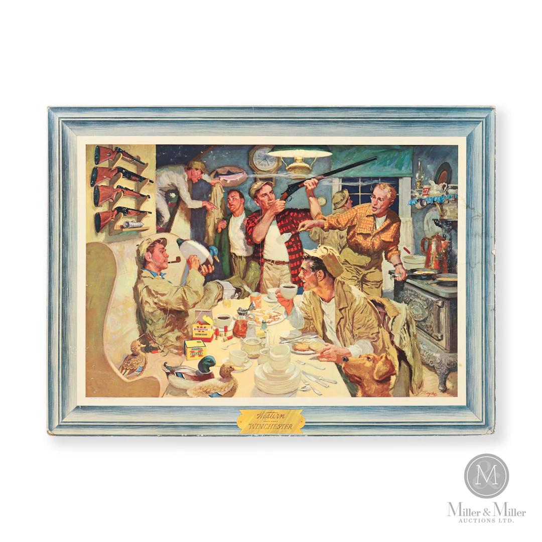 Winchester Breakfast at the Hunting Cabin Countertop Display Sign