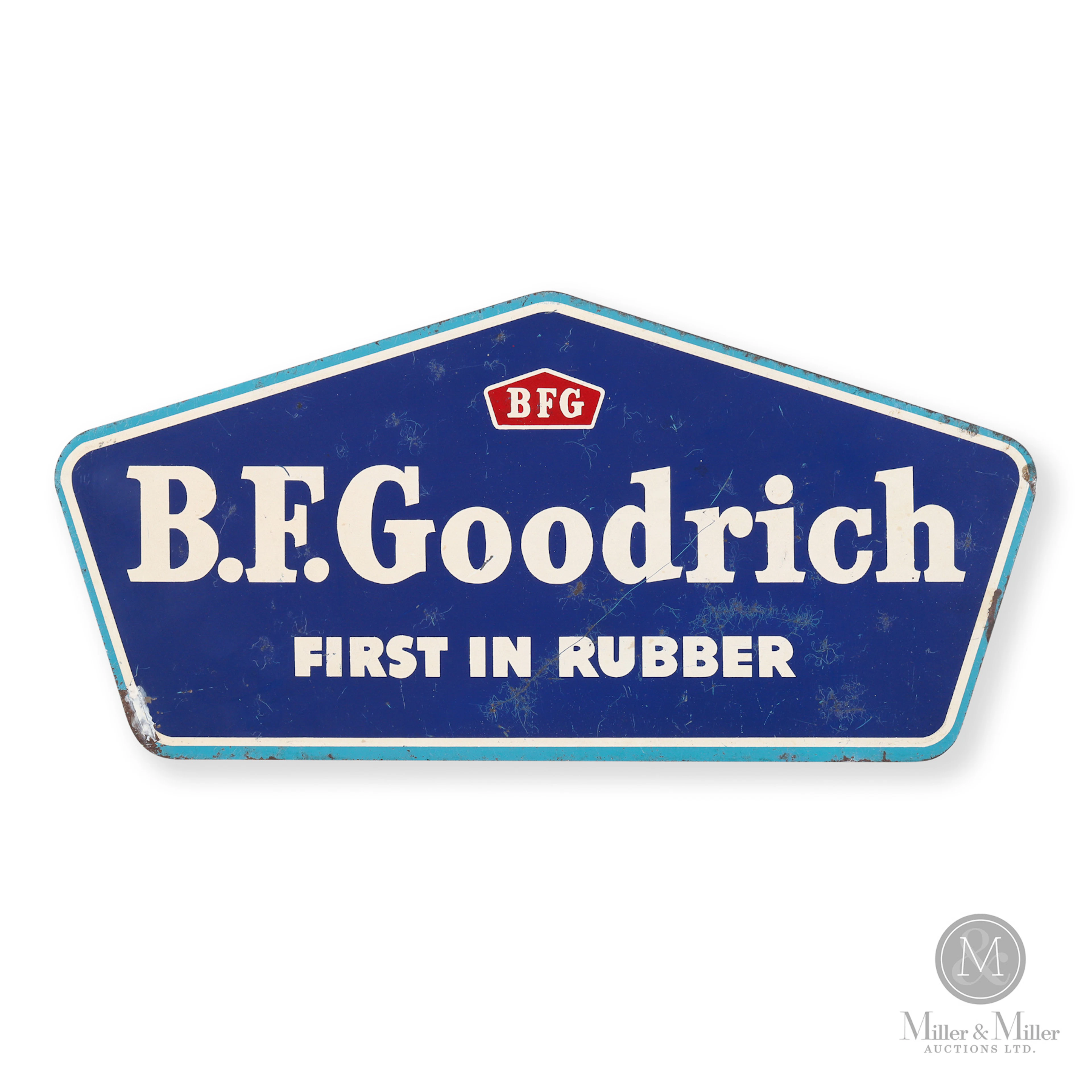B.F. Goodrich First in Rubber Rack Sign