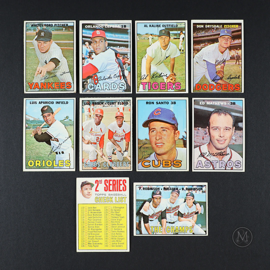 1967 Topps Baseball Partial 1st and 2nd Series