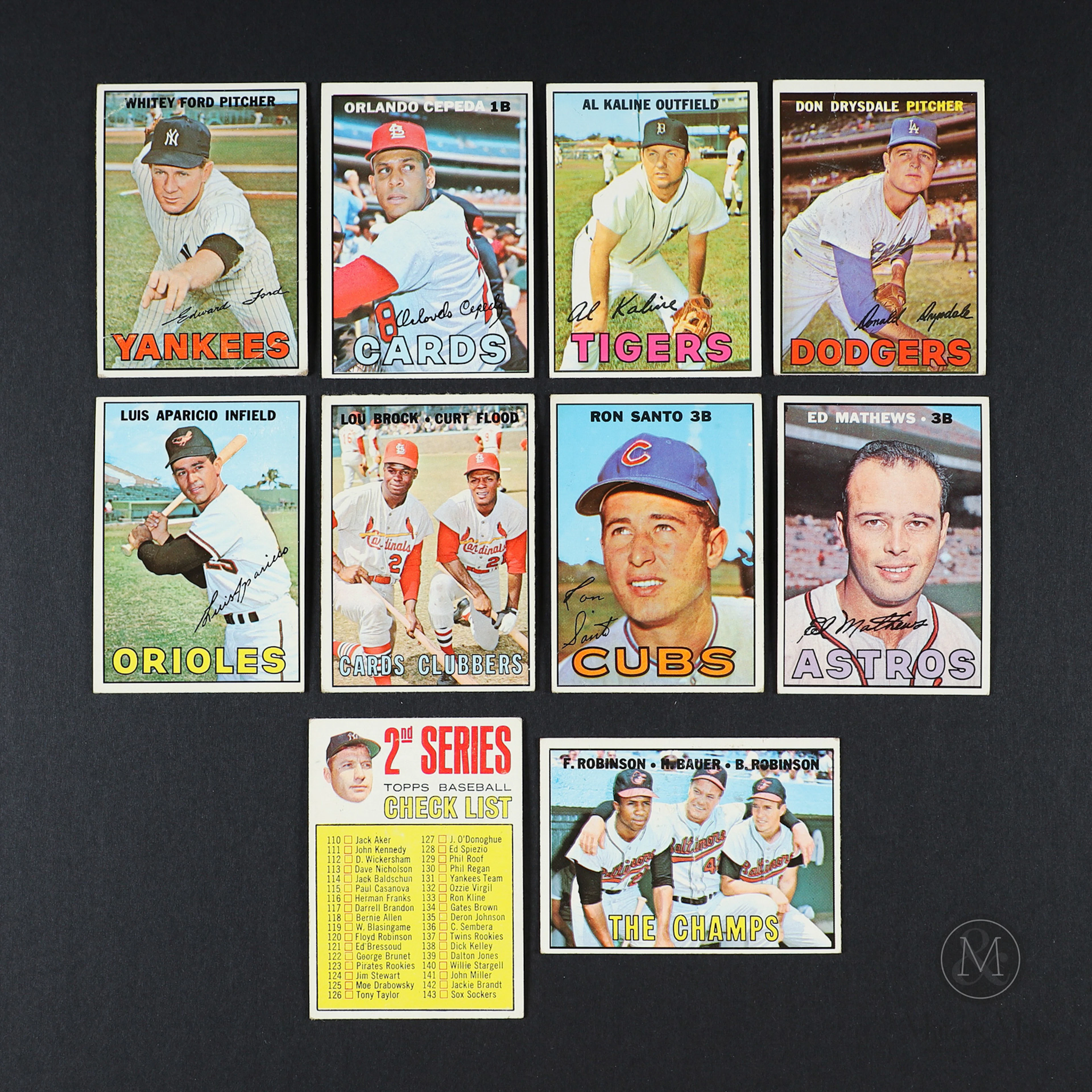 1967 Topps Baseball Partial 1st and 2nd Series