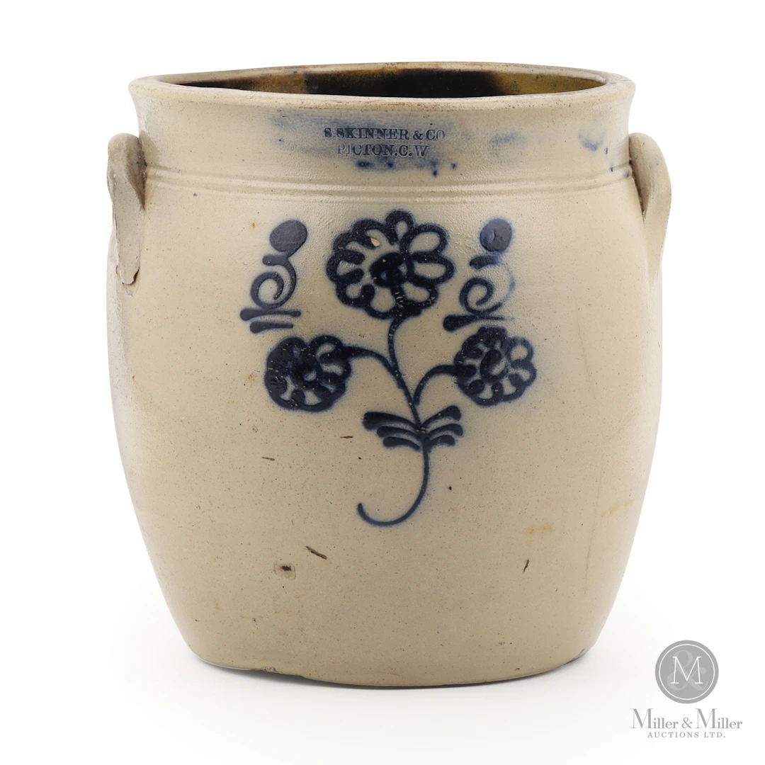 Skinner, Picton CW, 3 Gal Cream Crock