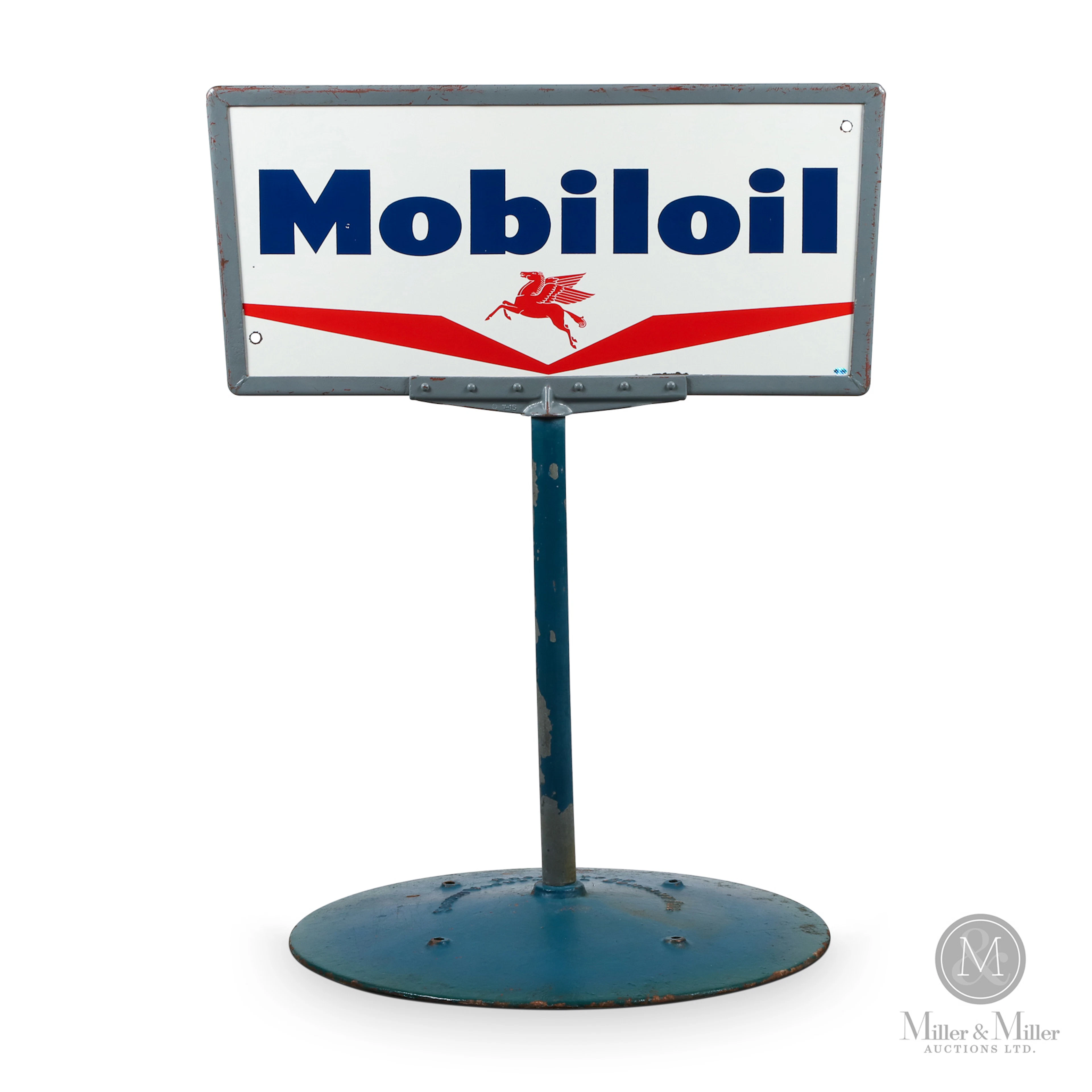 Mobiloil Pegasus Curb Sign