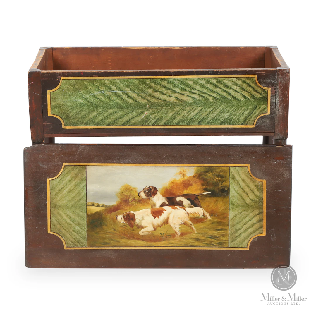 Dough Box with Dog Painting
