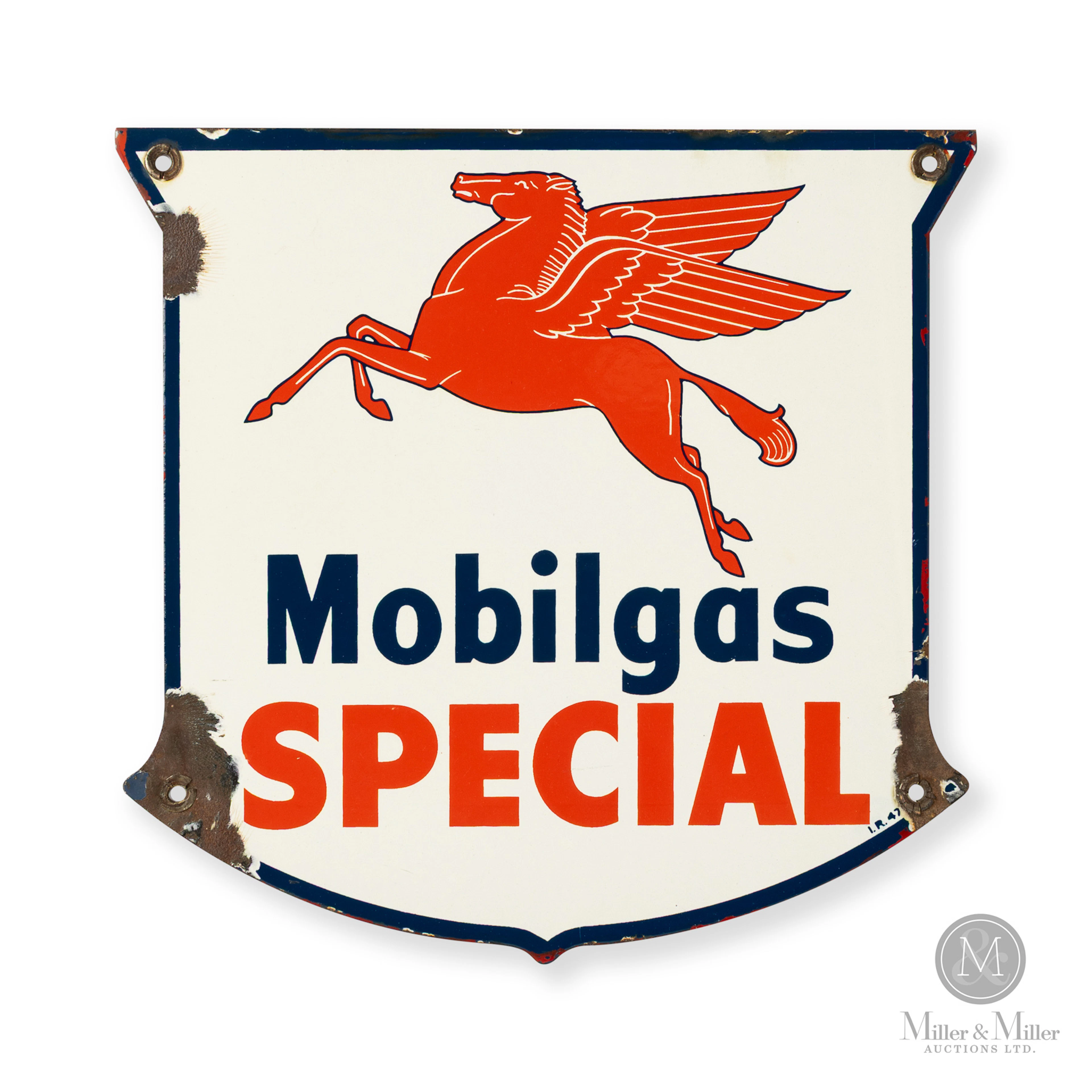 Mobilgas Pegasus Special Gas Pump Sign