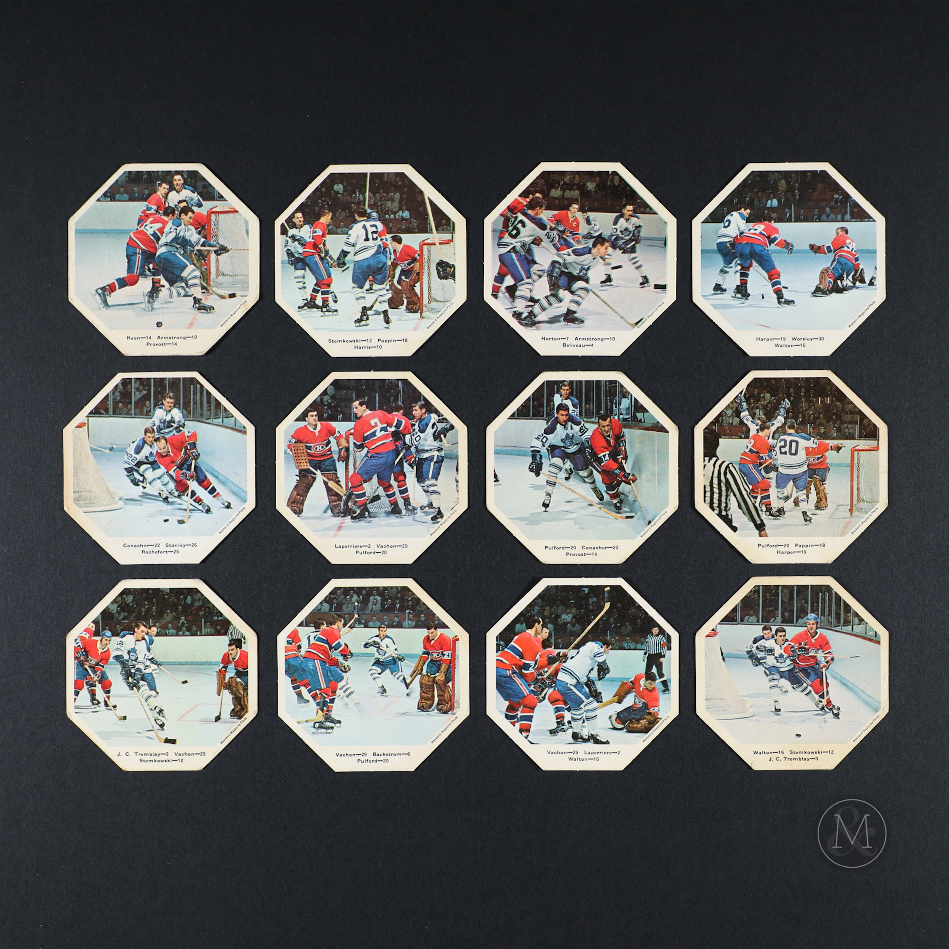 1967-68 York Peanut Butter Hockey Complete Set (36/36)