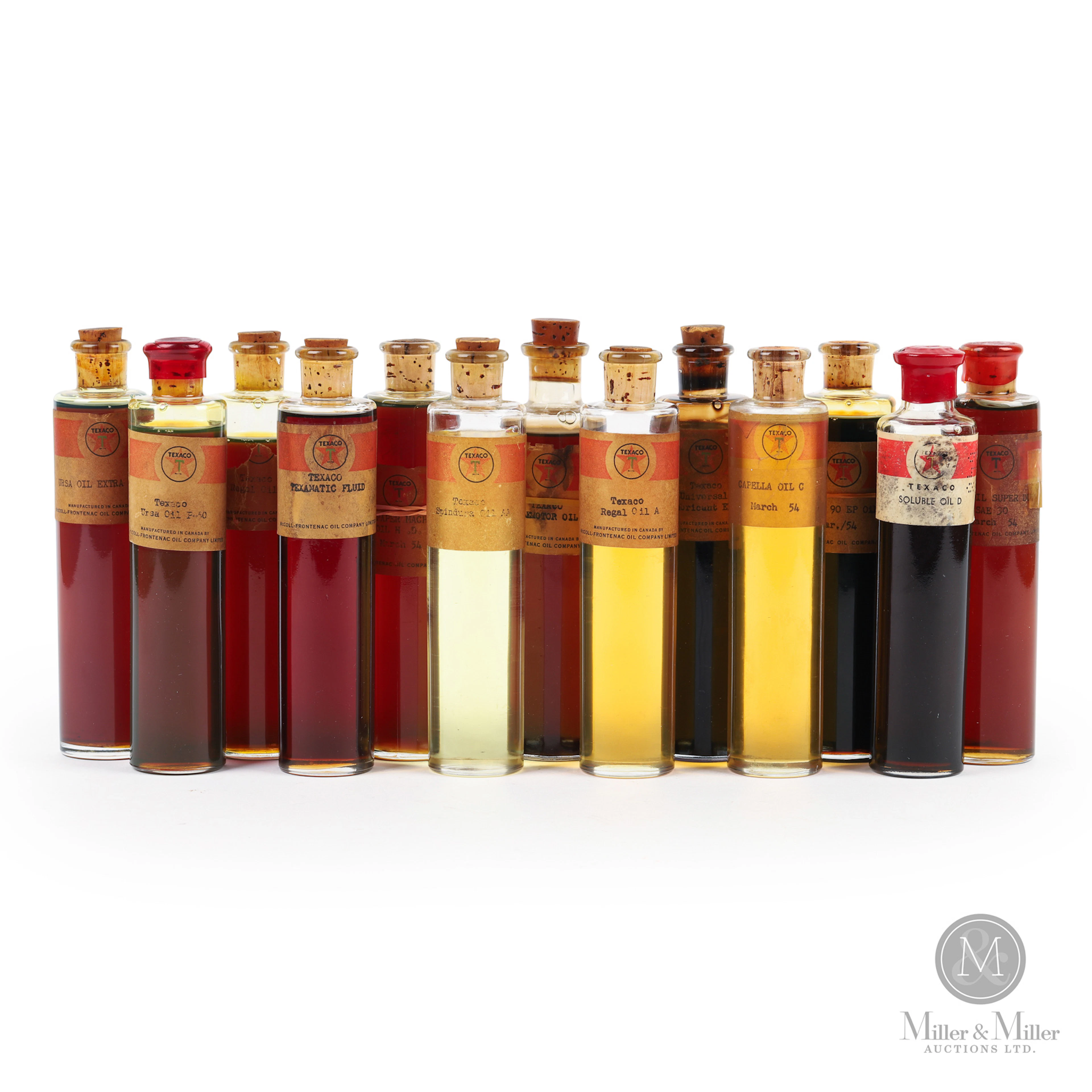 Texaco Oil Salesman Sample Bottles