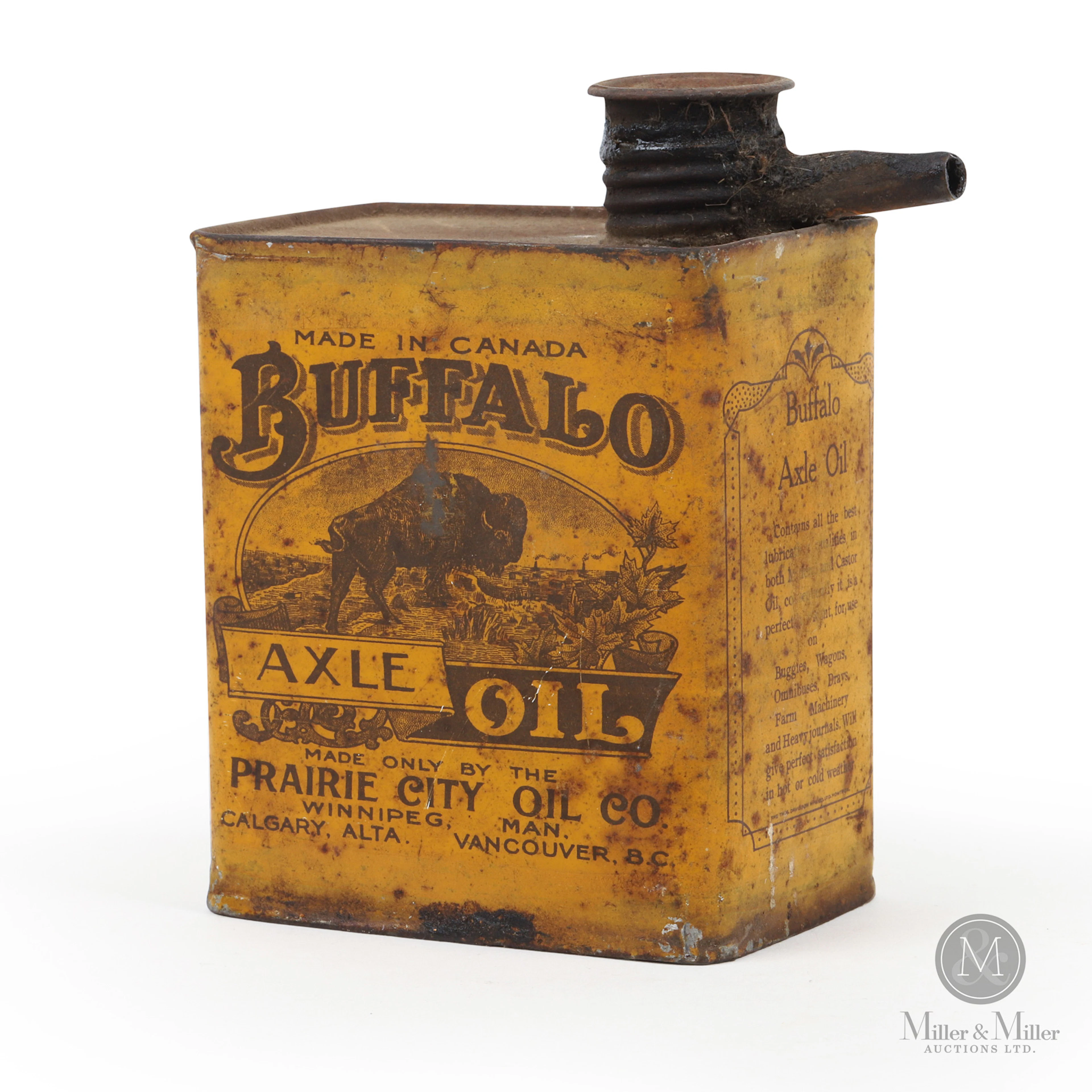 Prairie City Buffalo Axle Oil 1 Pound Tin