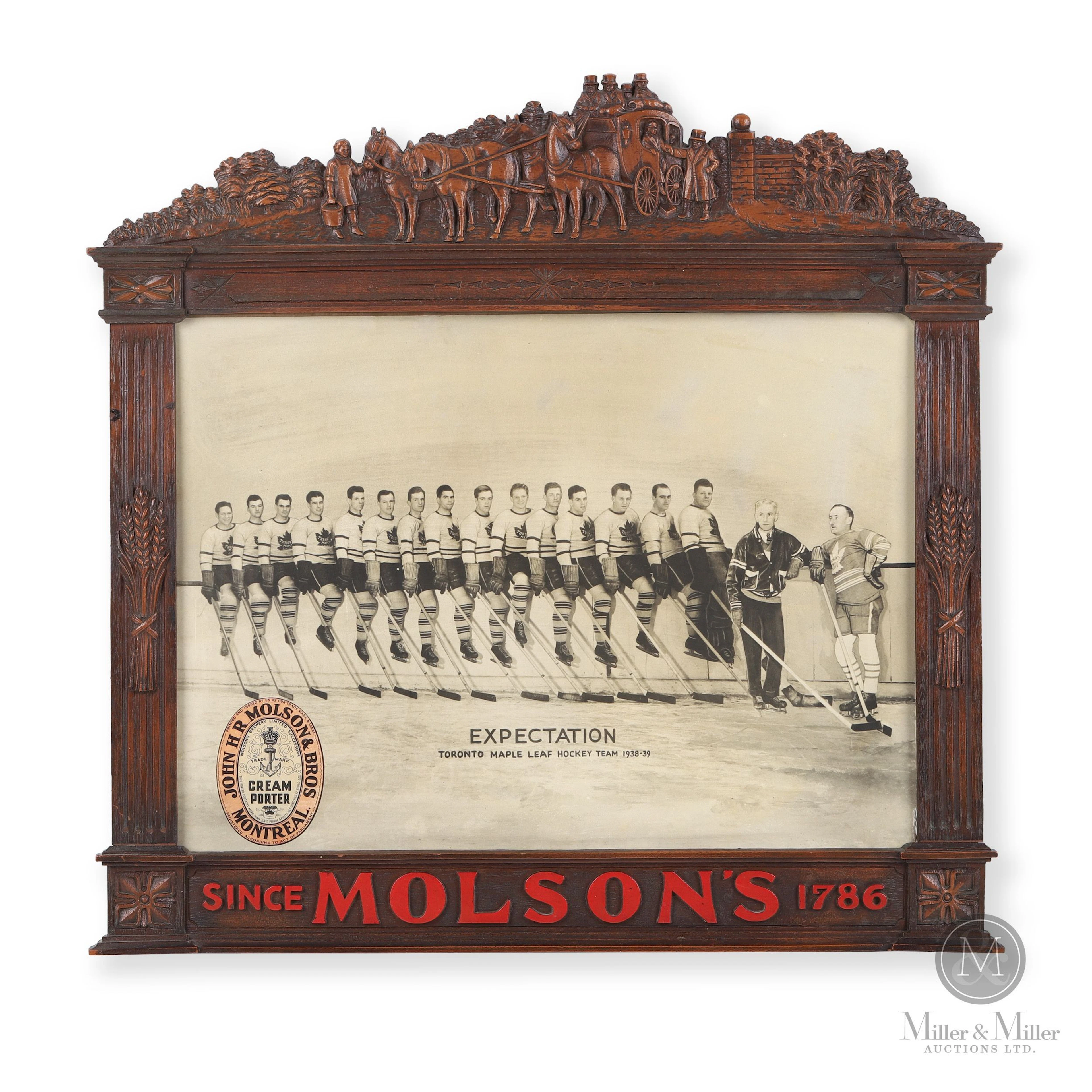 1938-39 Molson's Sports Displays #8 Toronto Maple Leafs Team