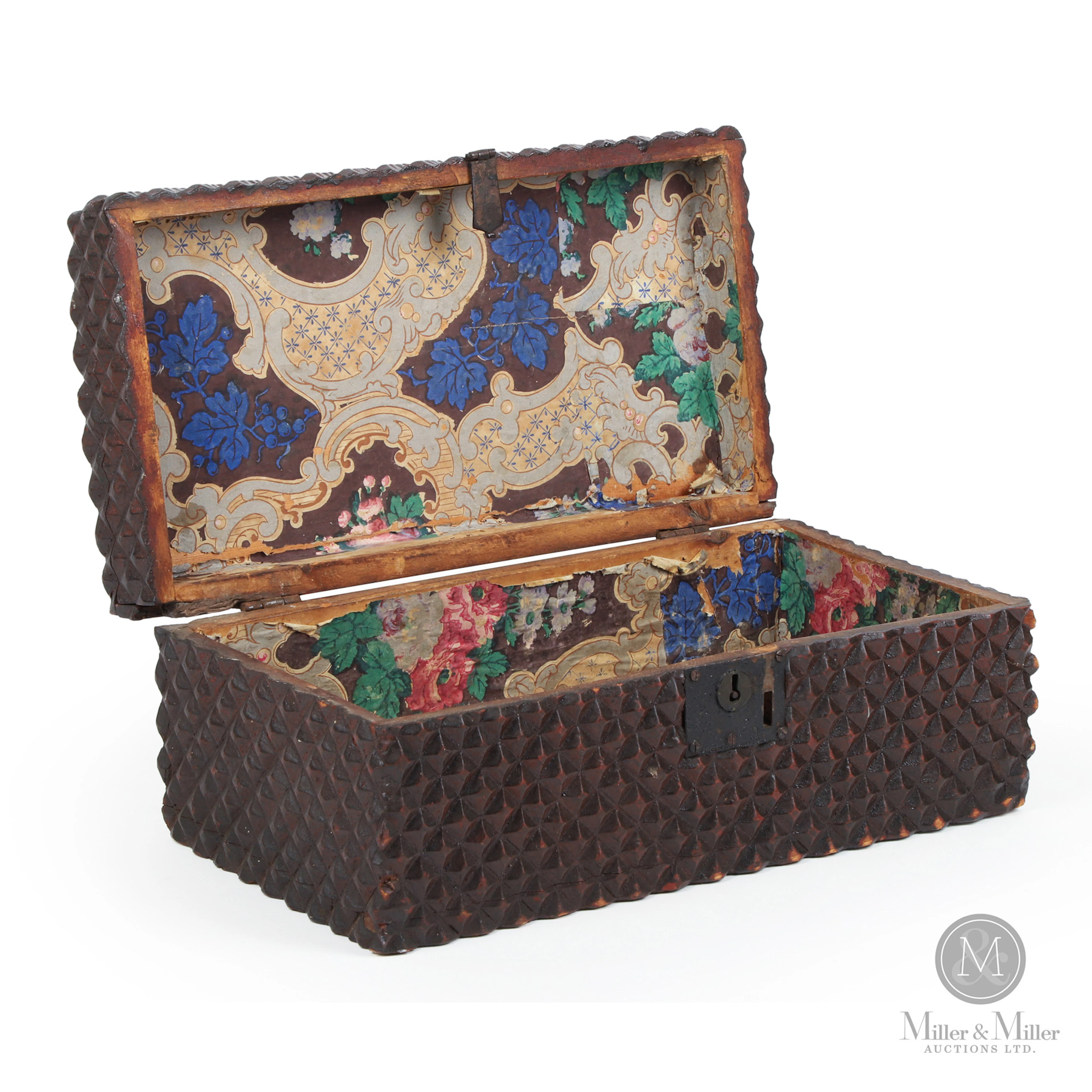 Lunenburg Diamond Carved Document Box