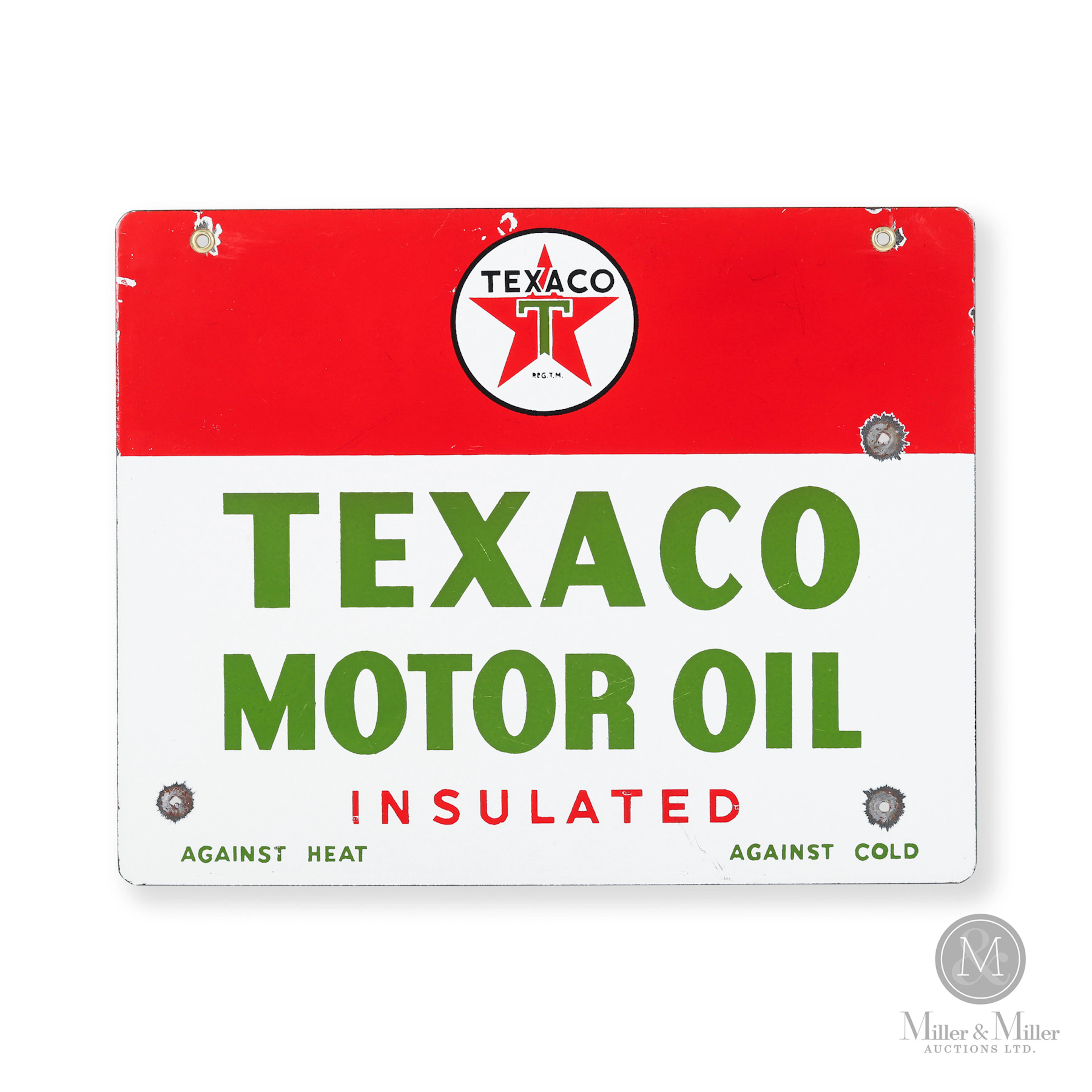 Texaco Motor Oil Rack Sign