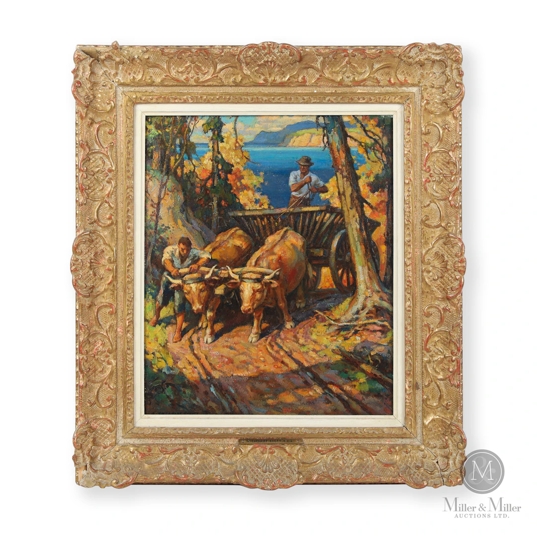 Adam Sherriff Scott "Attelage de boeufs"