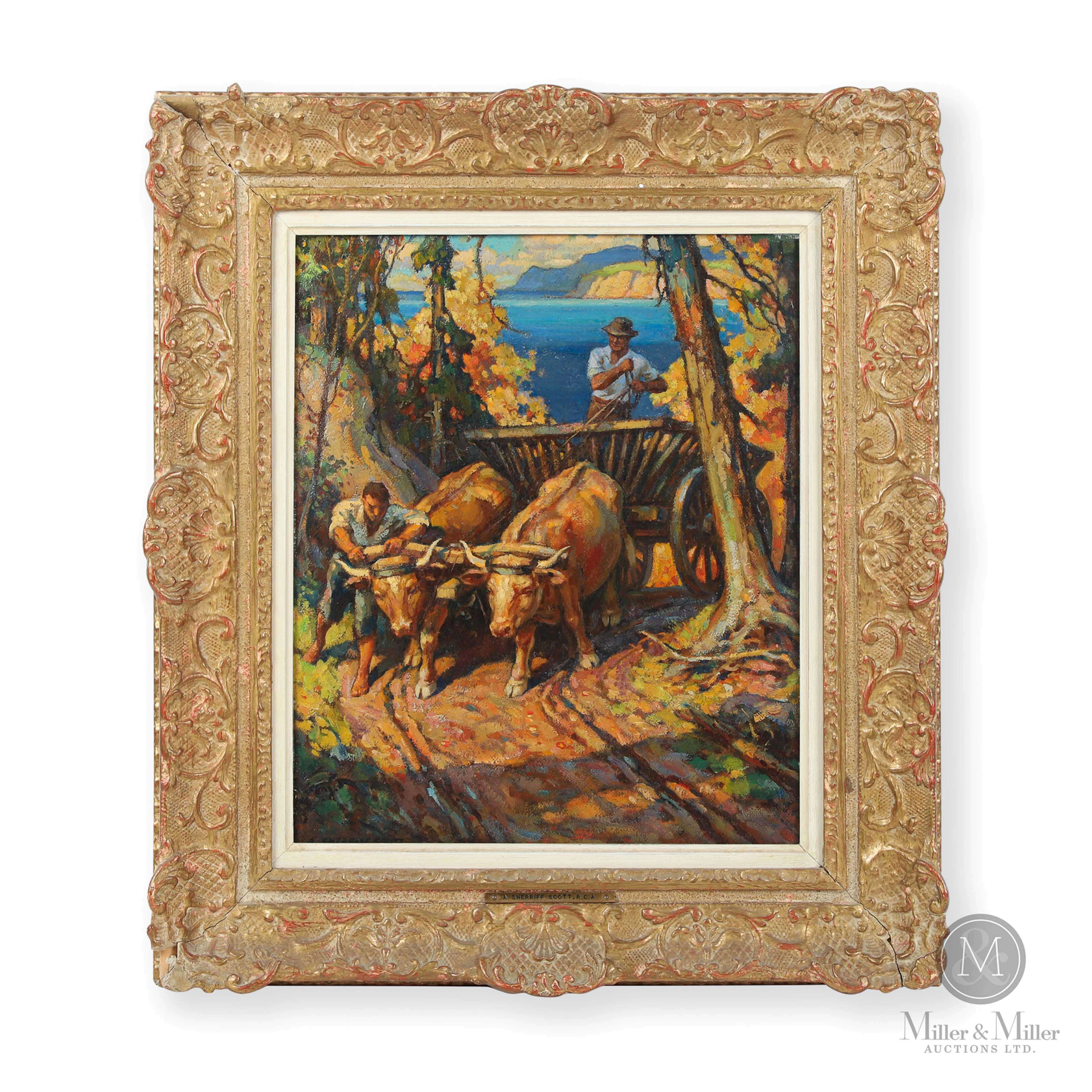 Adam Sherriff Scott "Attelage de boeufs"