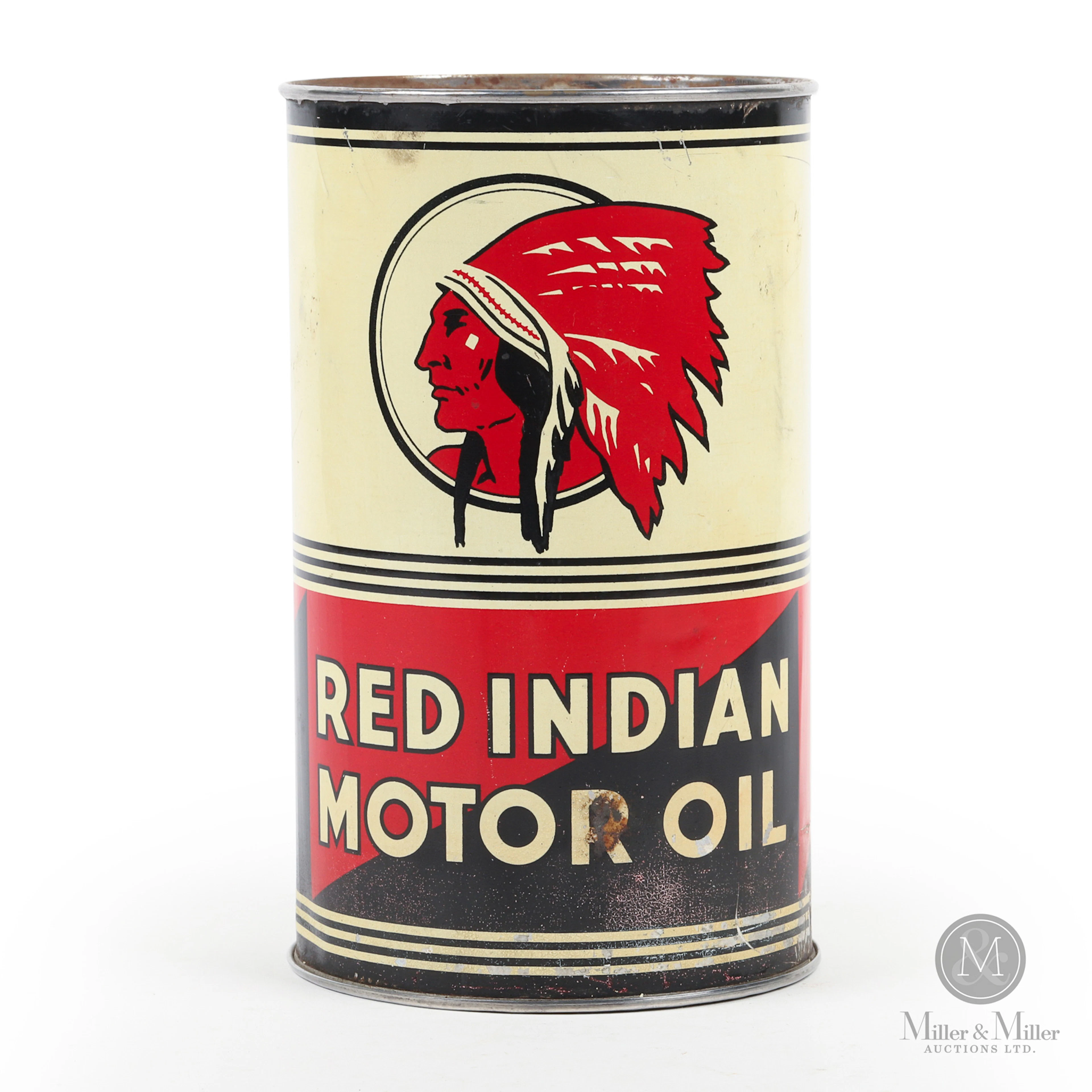 Red Indian Motor Oil Imperial Quart Can