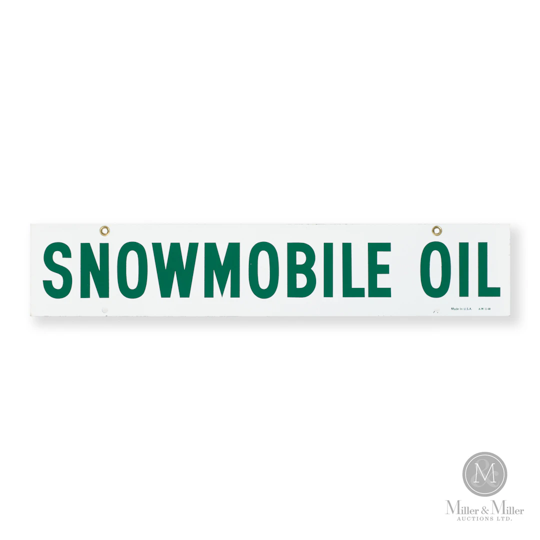 Quaker Snowmobile Oil Rack Sign