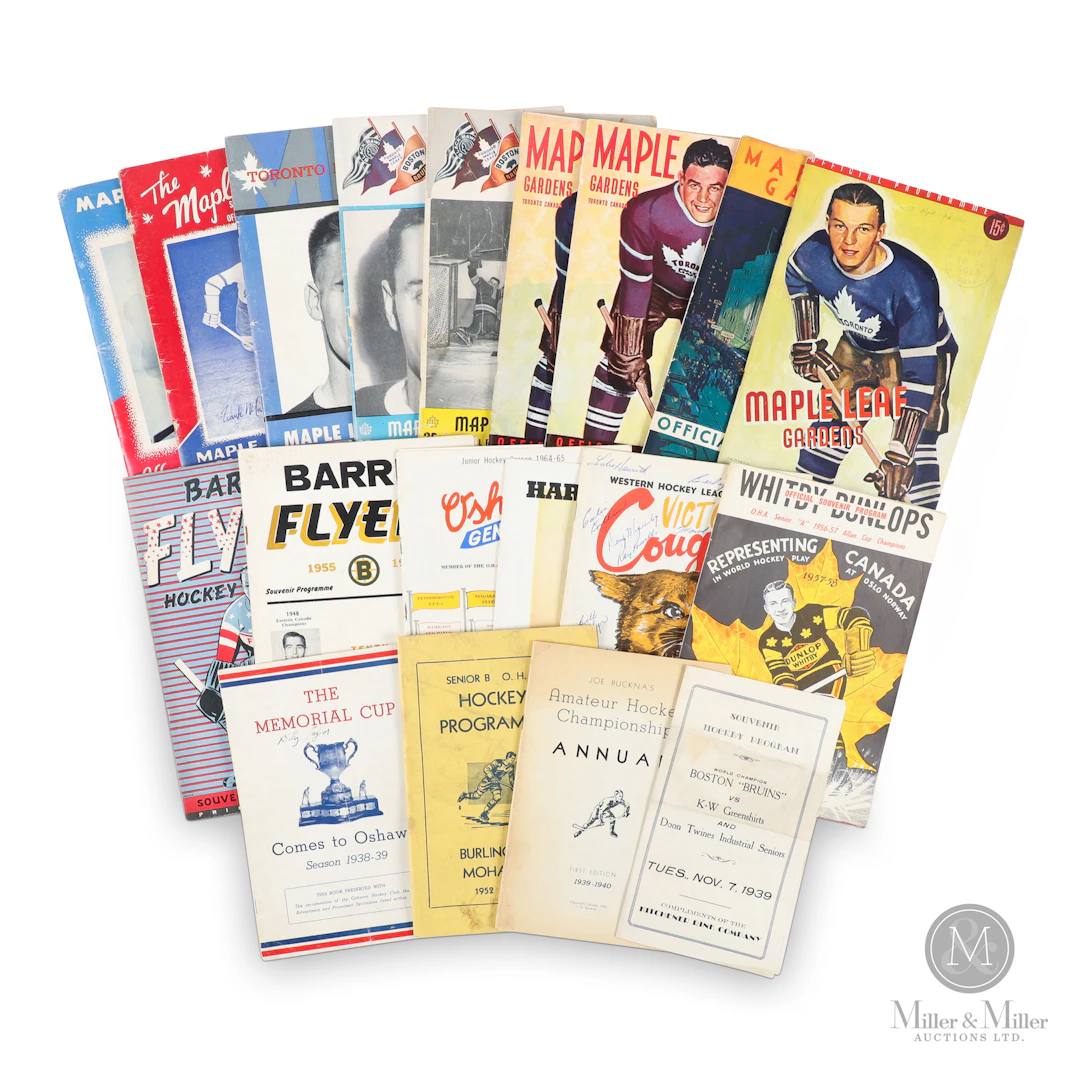 Early Junior Hockey Programs (19) w/ 1964-65 Crown Like Cards (3)