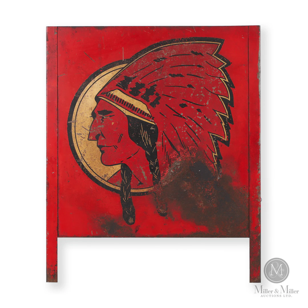 Red Indian Motor Oil Rack Panel