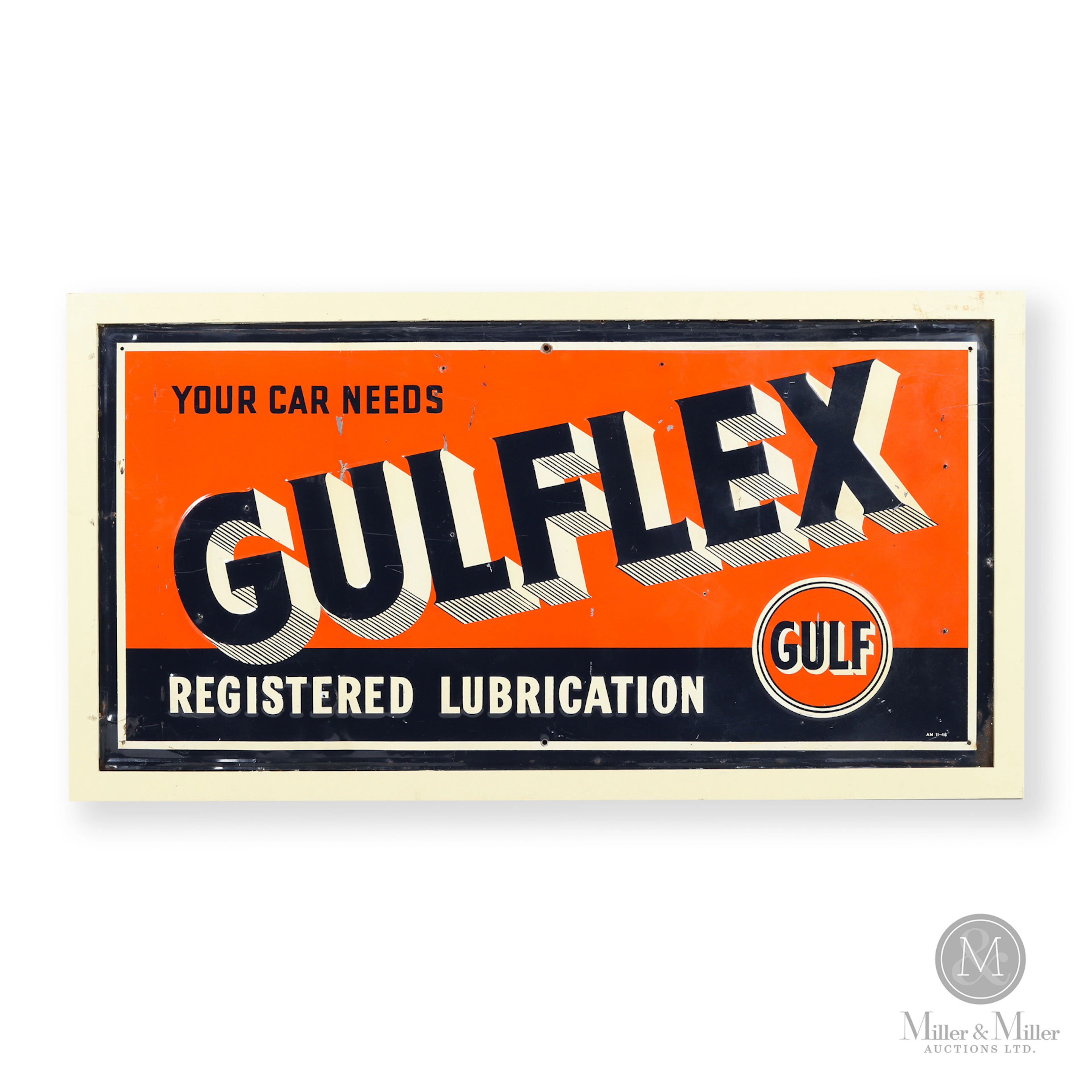 Gulflex Motor Oil Sign