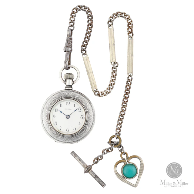 Omega Sterling Silver Pocket Watch
