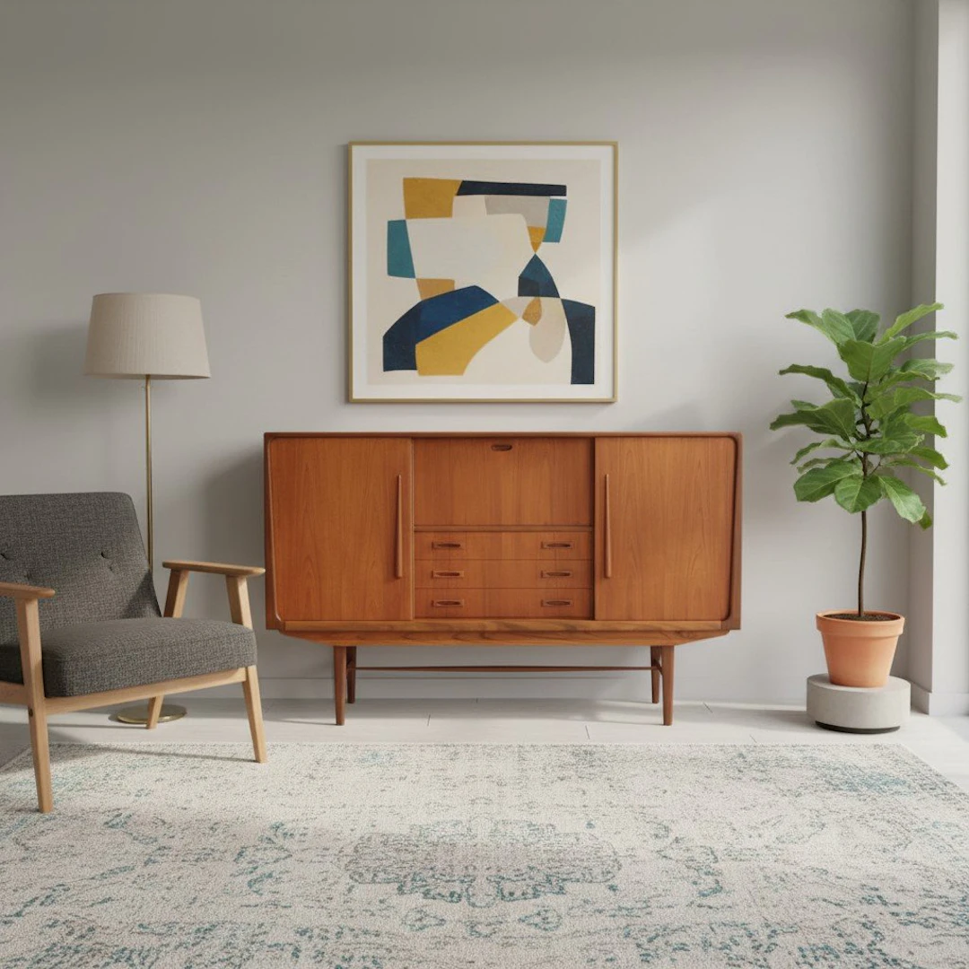 Clausen & Son danskt skåp i teak. 180x45x115 cm
