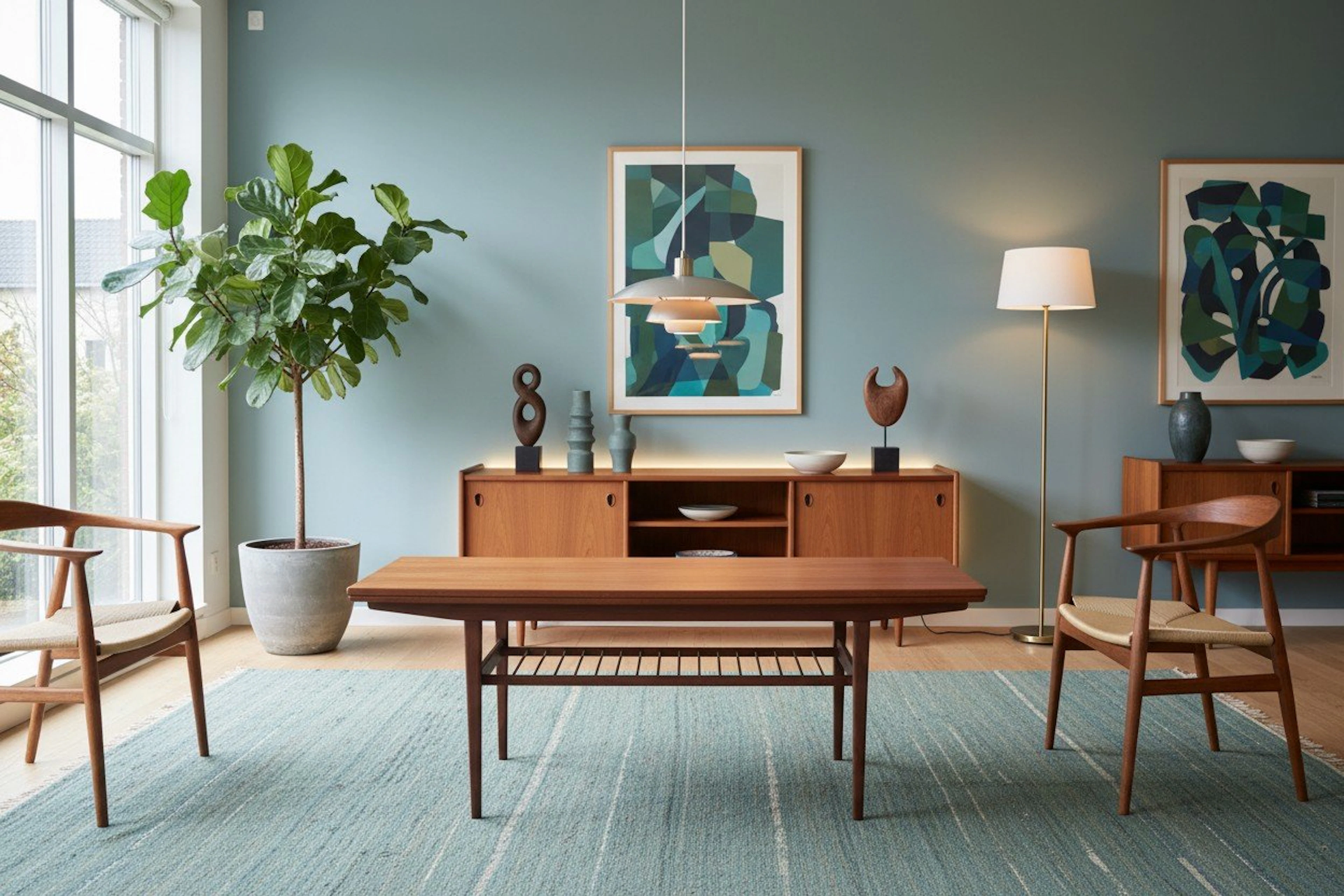 Höj och sänkbart soffbord/matbord i teak Kai Kristiansen för Vildbjerg Danmark