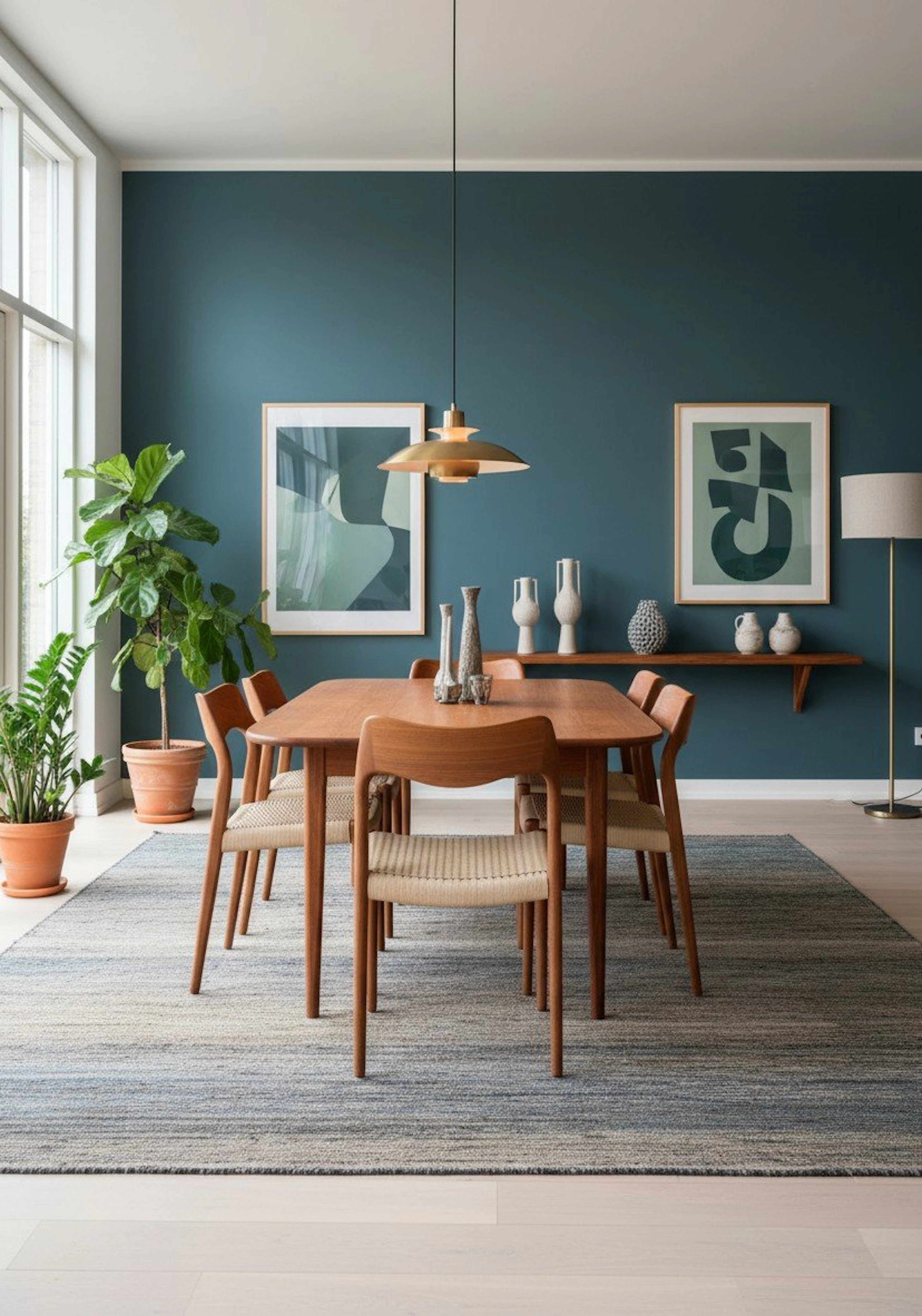 Niels Otto Møller modell 71 stol i teak. 49 cm bred