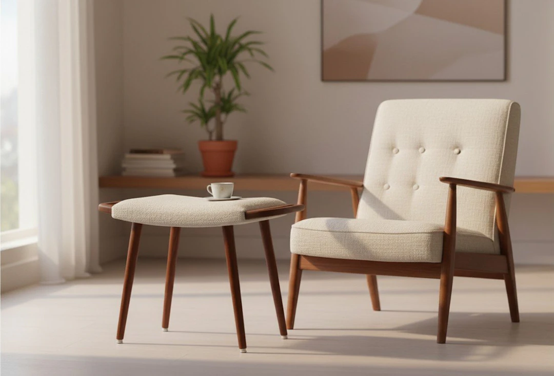 Dansk pall i teak med formade handtag. 59x32x44 cm