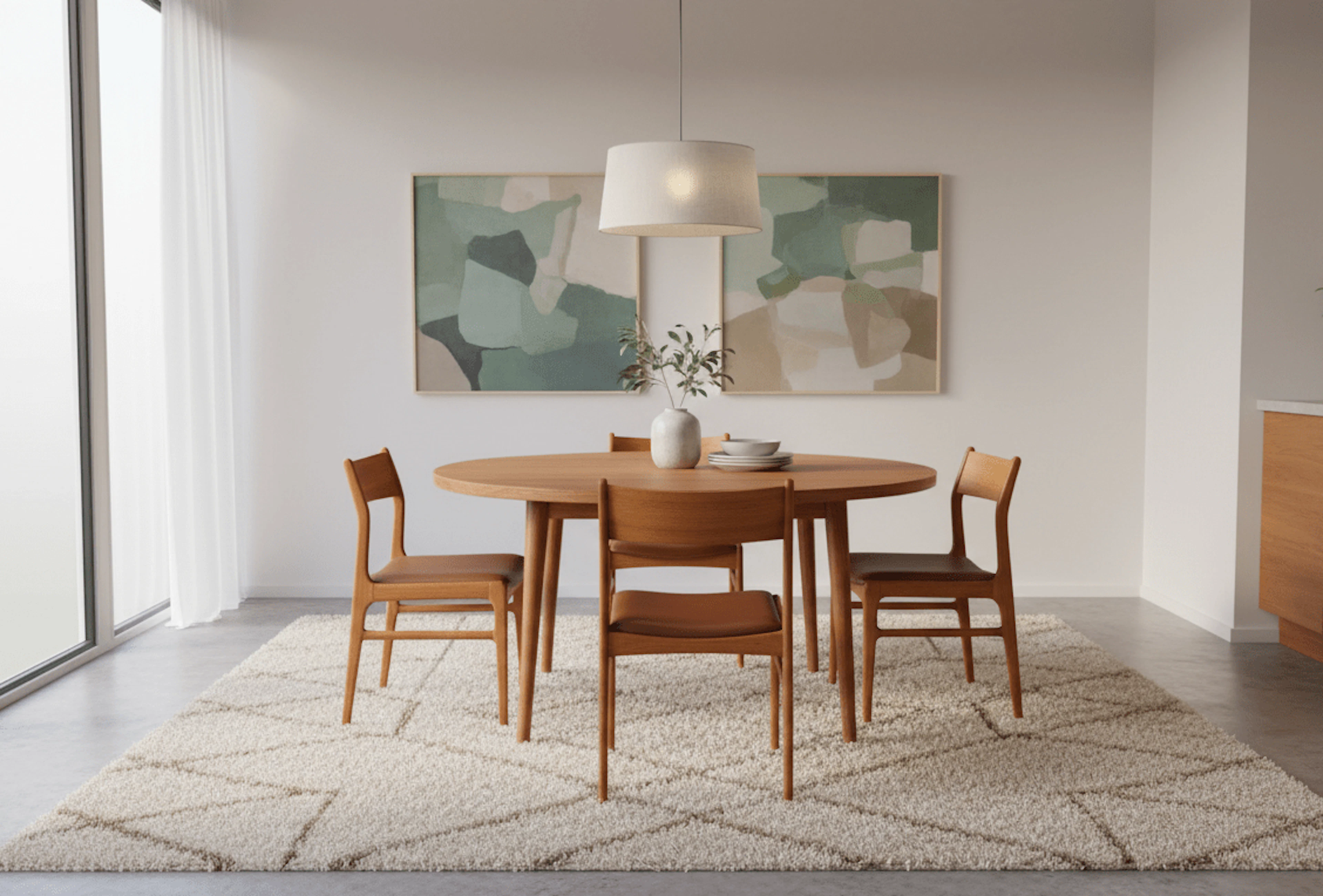 Funder Schmidt & Madsen stol i massiv teak. 48 cm bred