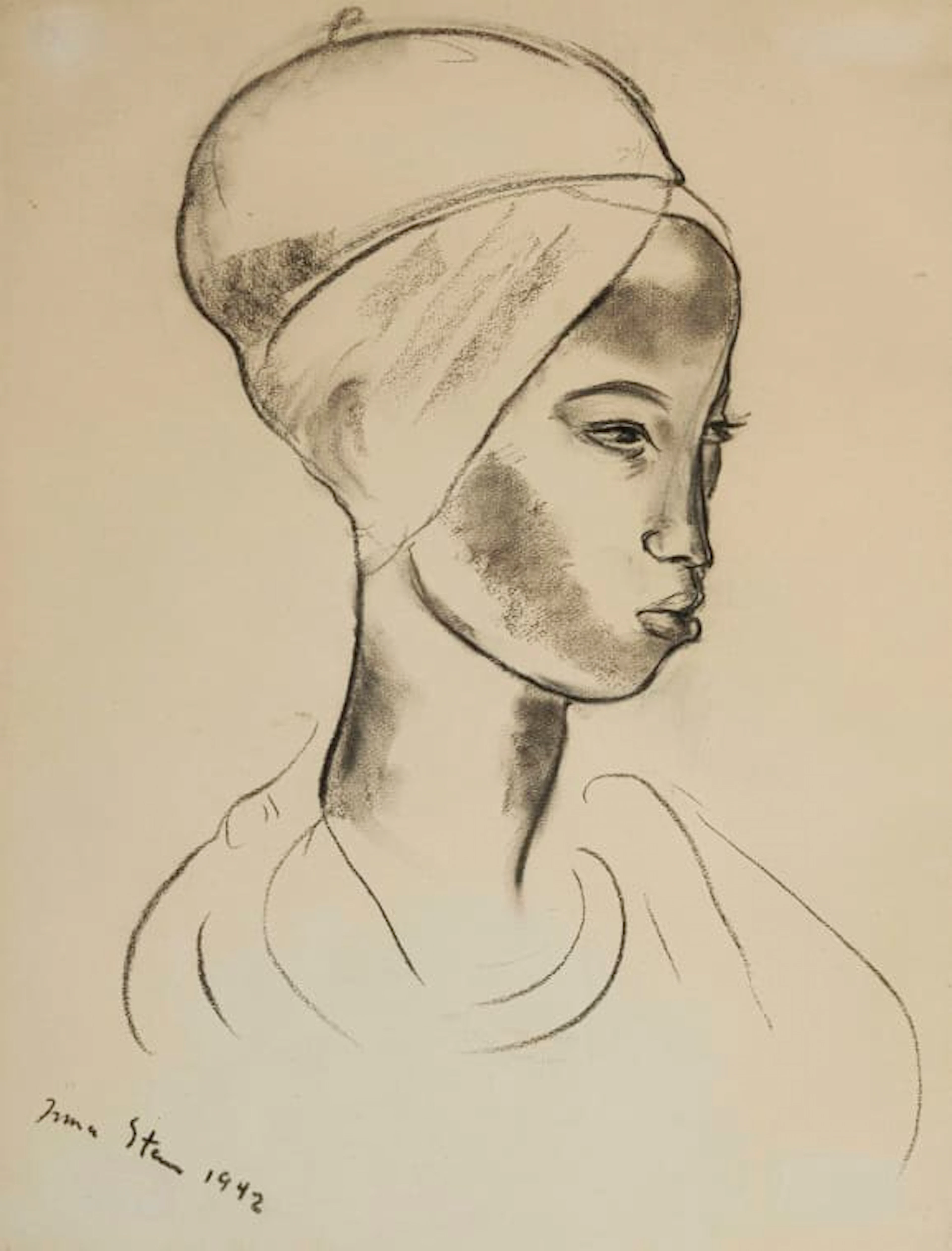 Irma Stern; Watussi Woman with Headscarf