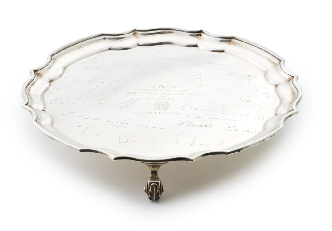 An Elizabeth II silver salver, W I Broadway & Co, Birmingham ,1987