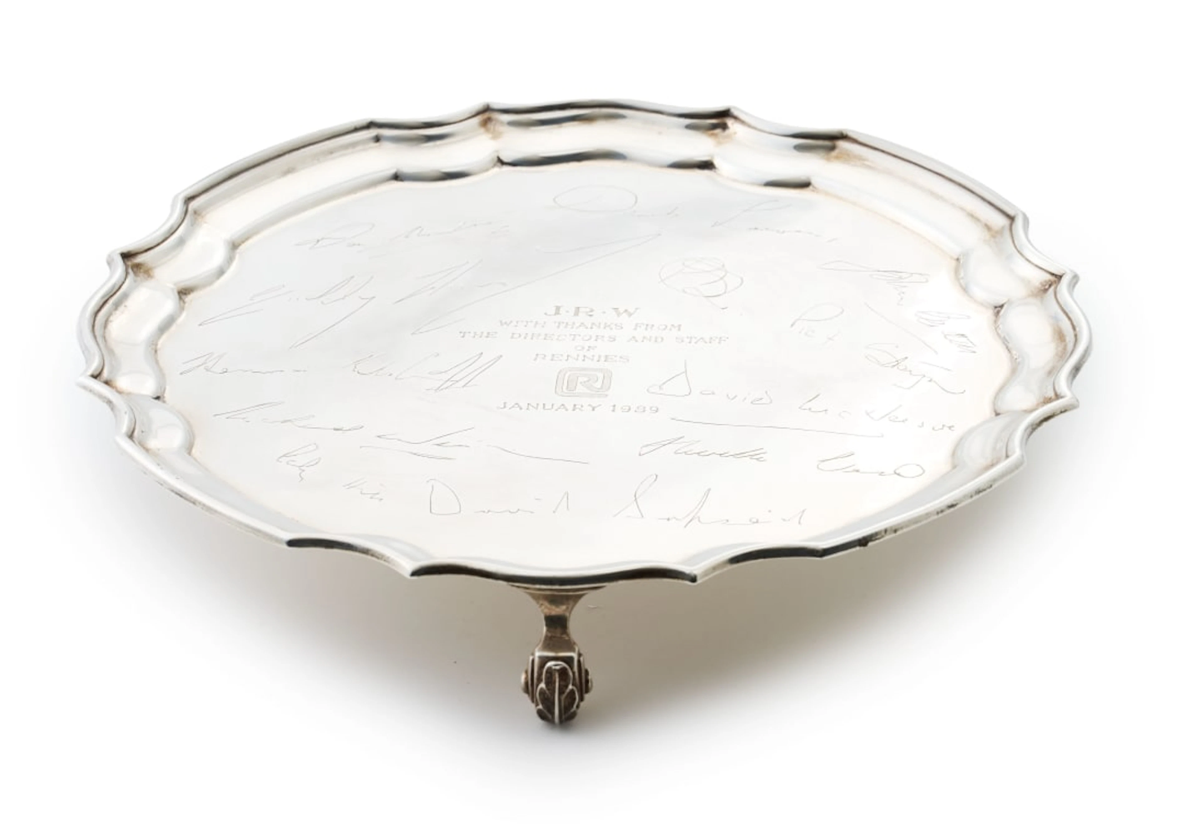 An Elizabeth II silver salver, W I Broadway & Co, Birmingham ,1987