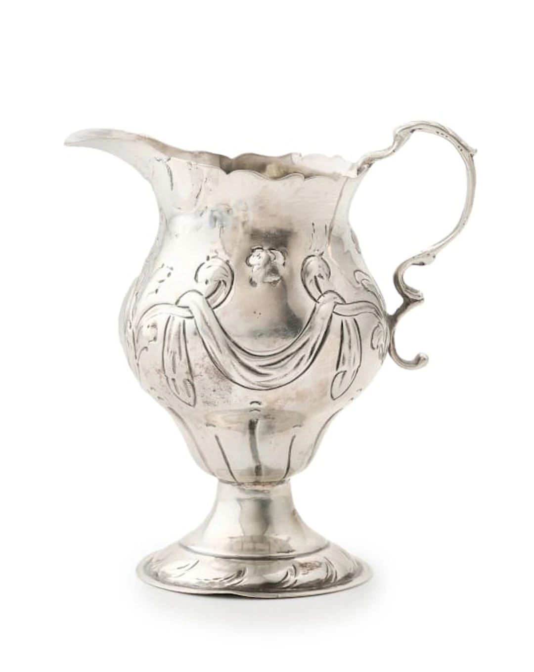 A George III silver creamer, London, 1777