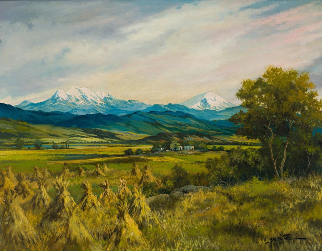 Enrique Benítez; Volcanoes Looking over the Valley of Mexico Iztaccíhuatl