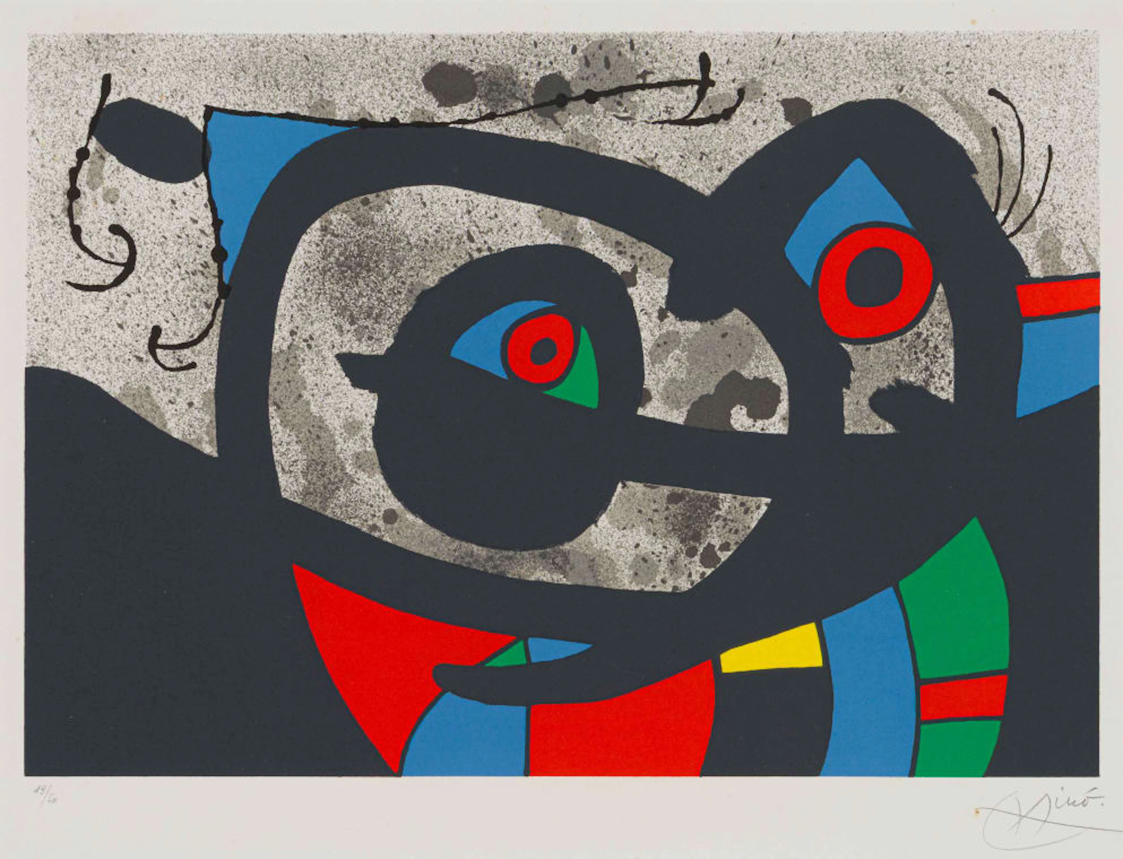 Joan Miró; Le Lézard aux Plumes d'or: Plate I (The Lizard with Golden
