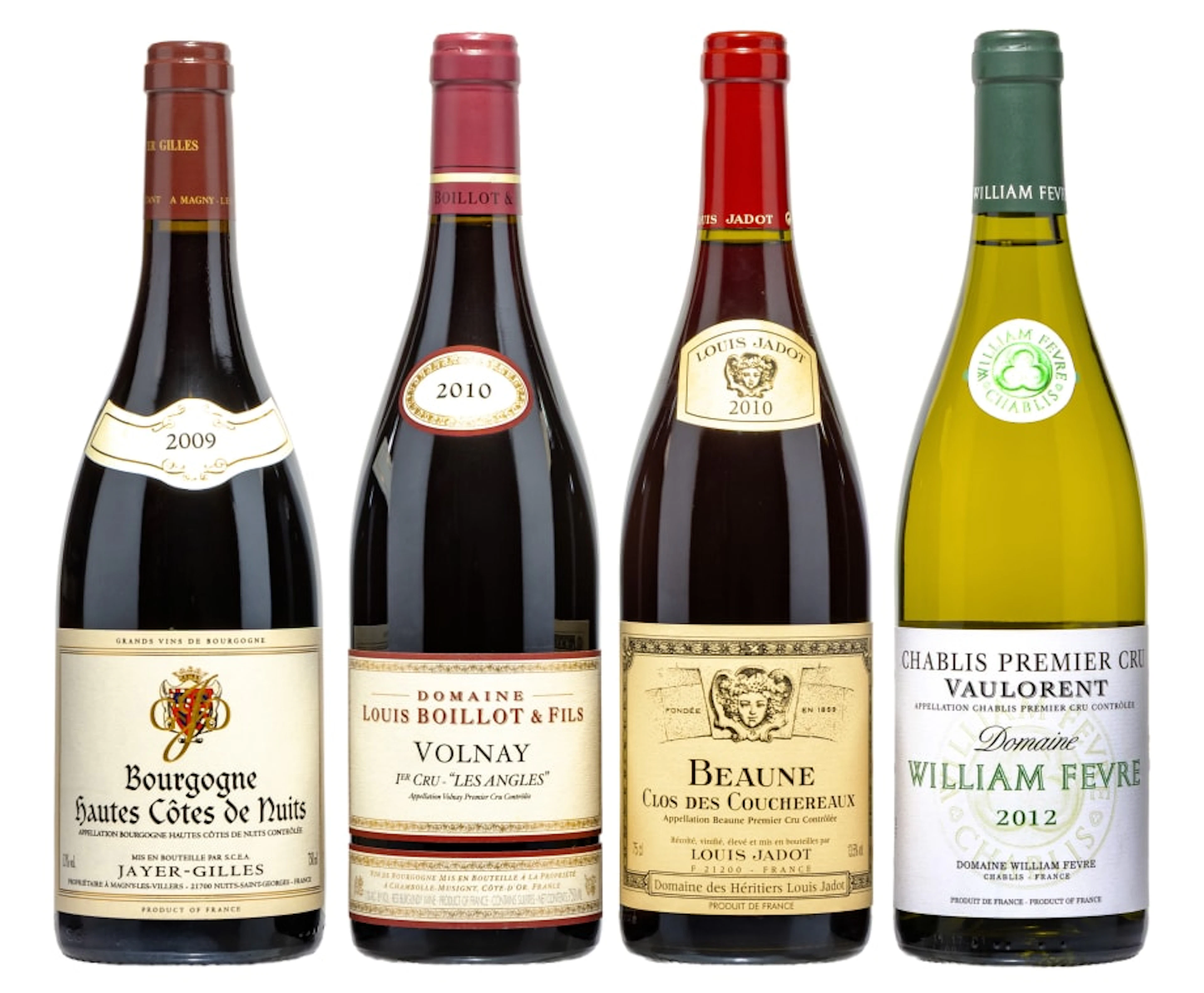 Burgundy Collection; Jayer-Gilles, Louis Boillot, Louis Jadot, William
