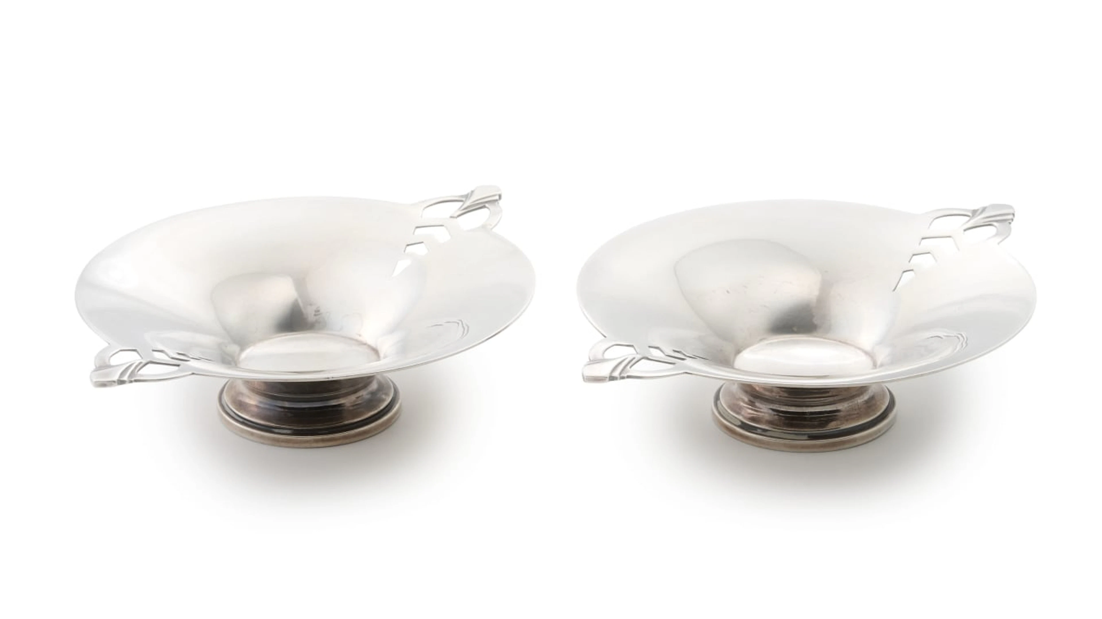 A pair of George VI silver bon-bon dishes, Deakin & Frances Ltd, Birmingham