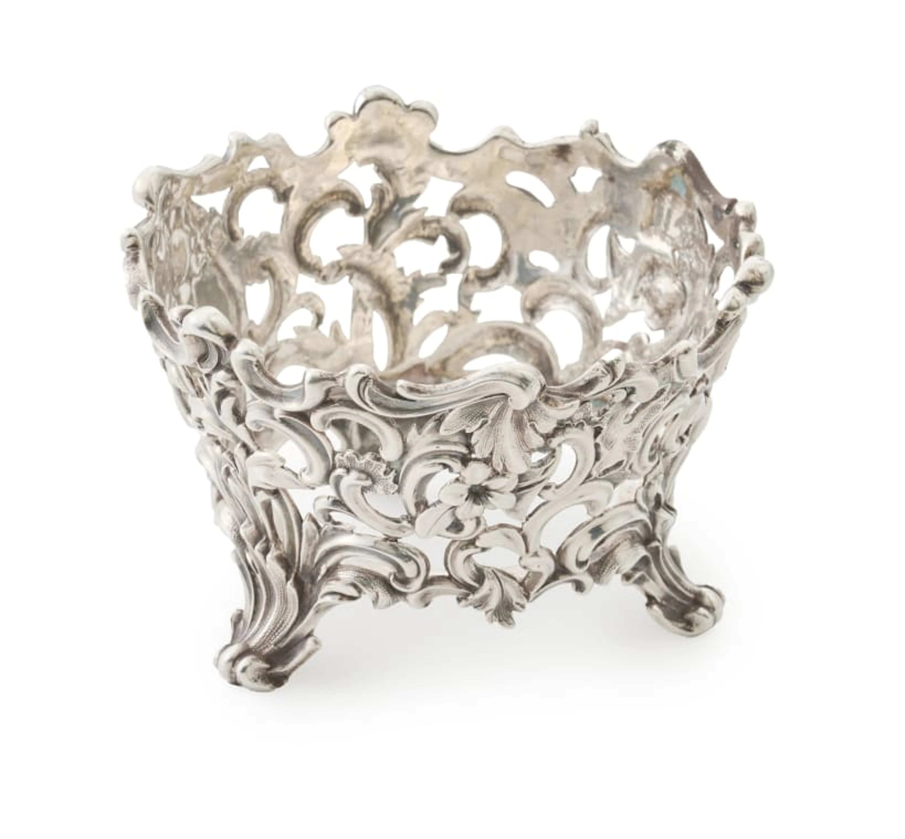 A Victorian silver bon-bon dish, Edward, Edward junior & John William