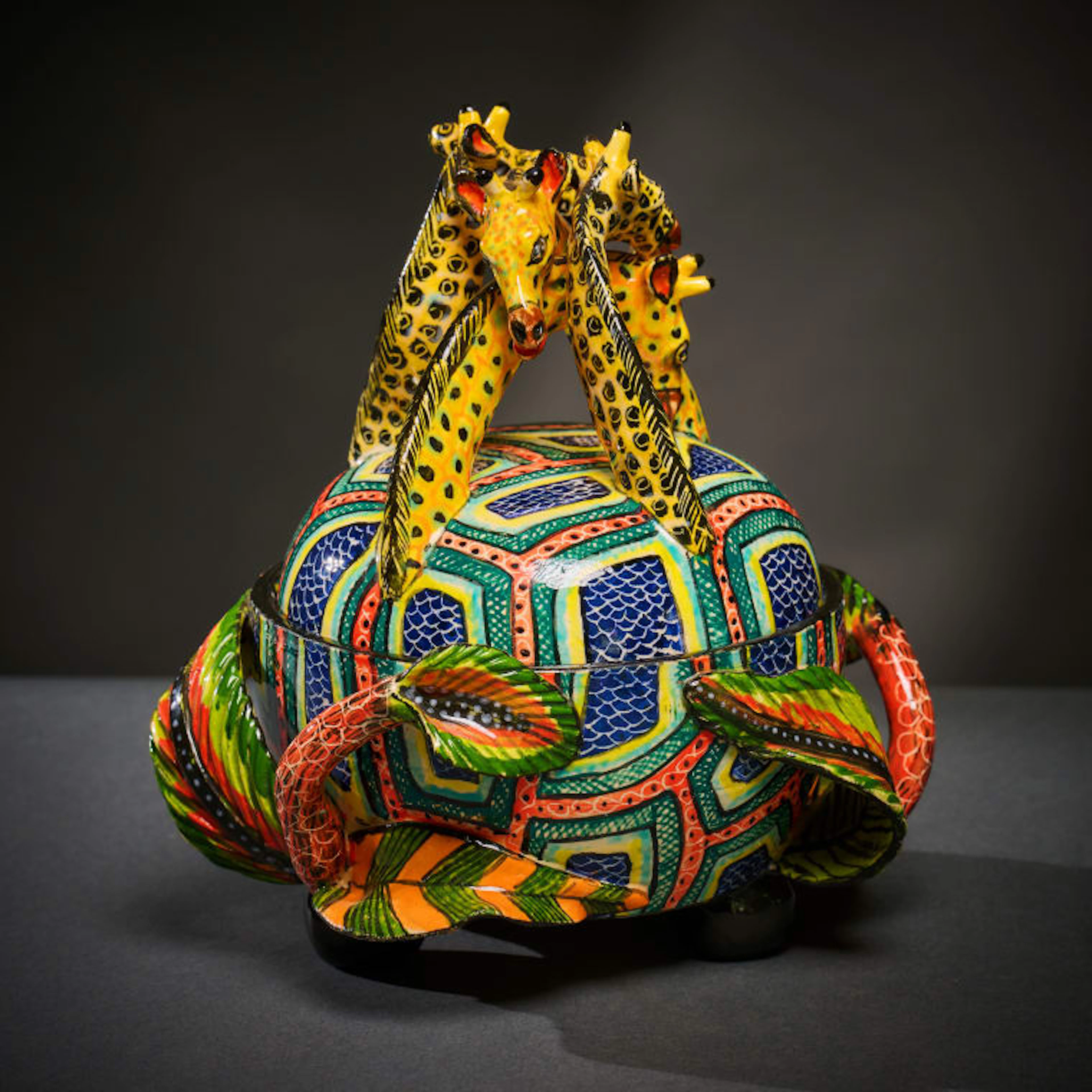 Ardmore Ceramic Studio; Giraffe sugar bowl