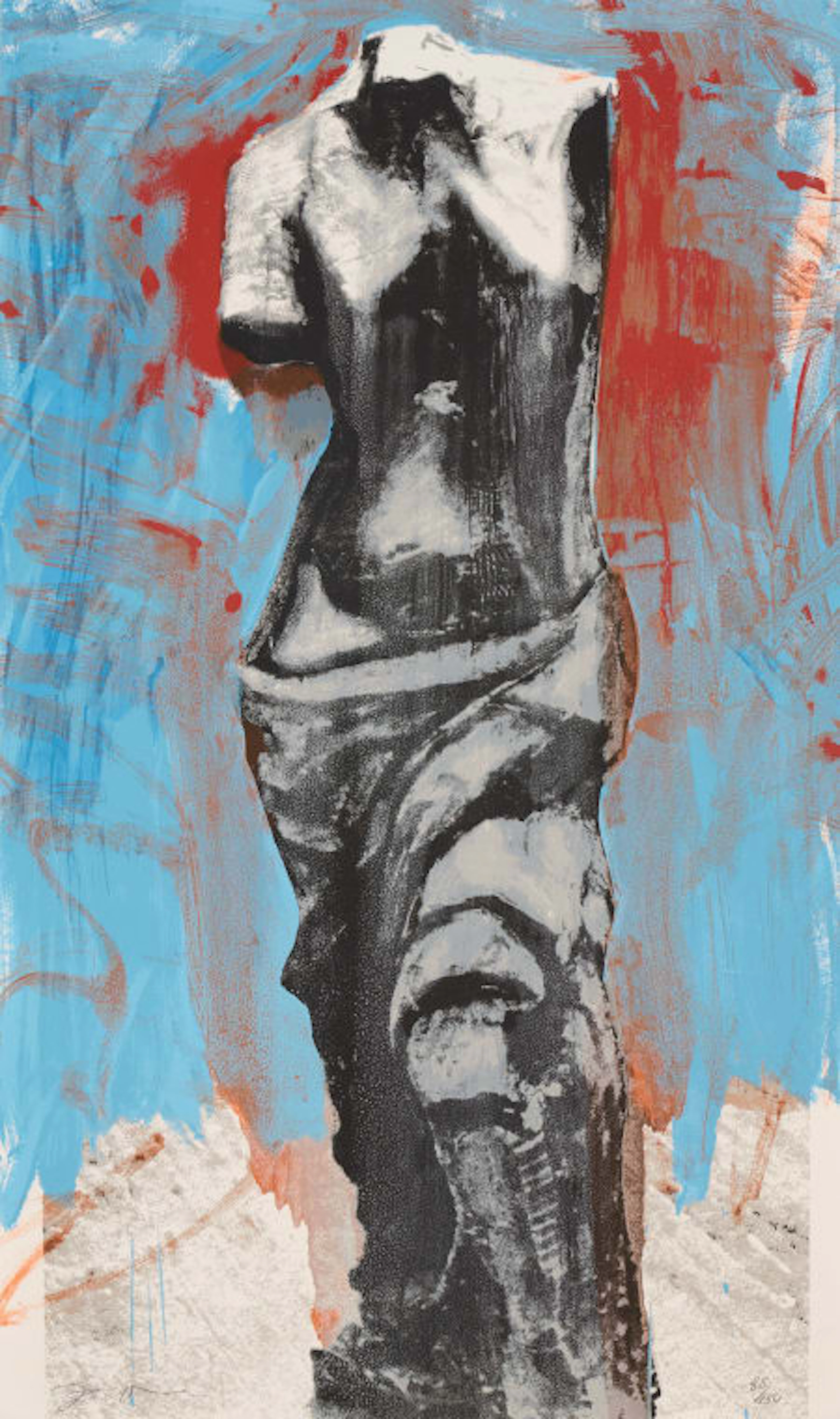 Jim Dine; The Red, White and Blue Venus for Mondale (D'Oench and Feinberg 182)