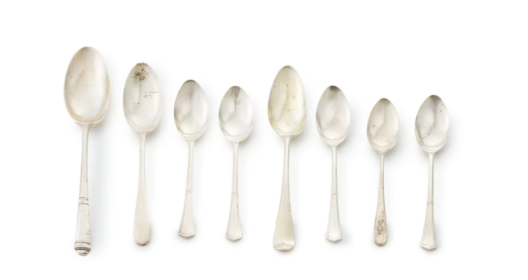 Eight miscellaneous silver spoons of various makers, various dates, 1822-1967