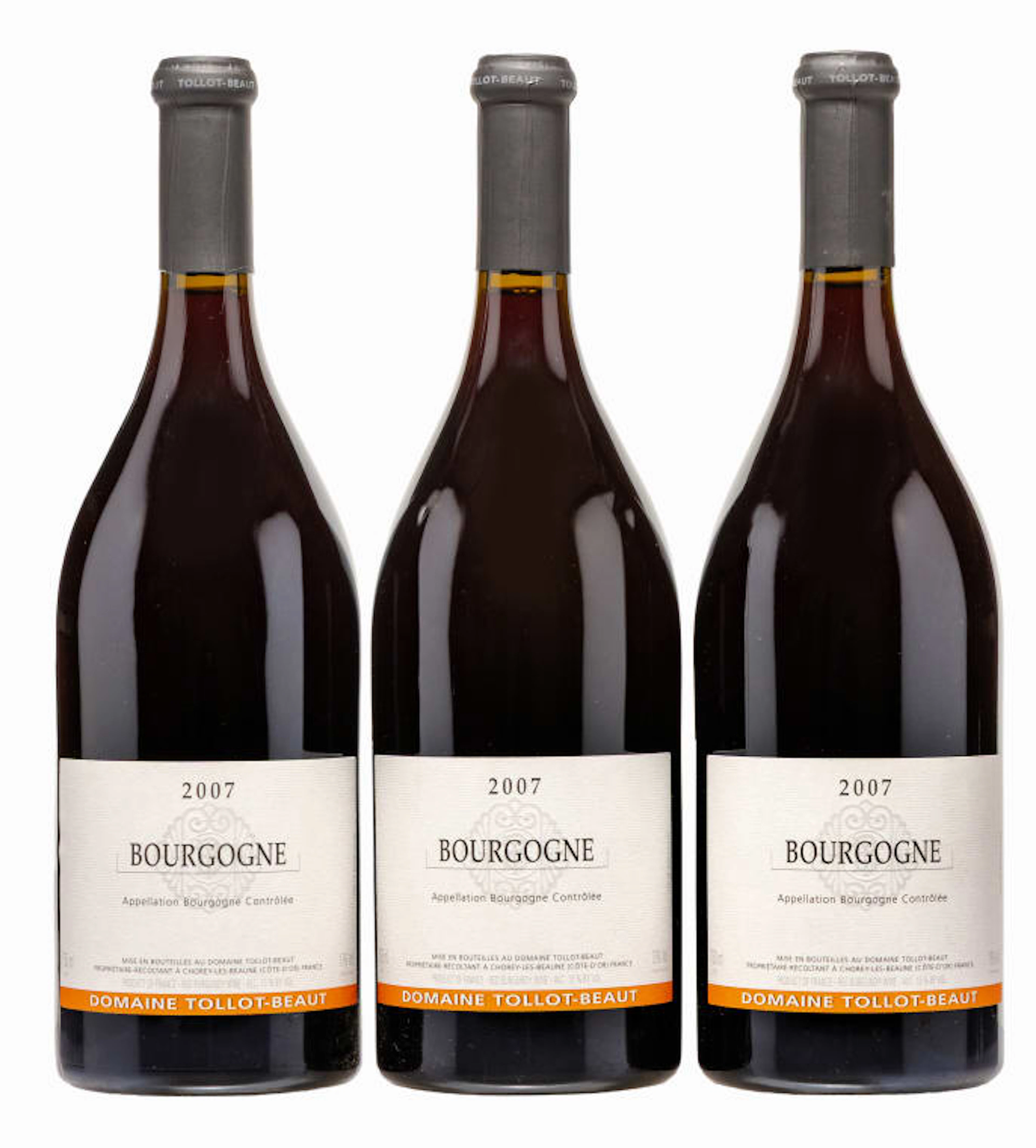 Tollot-Beaut; Bourgogne Rouge; 2007; 3 (1 x 3); 750ml