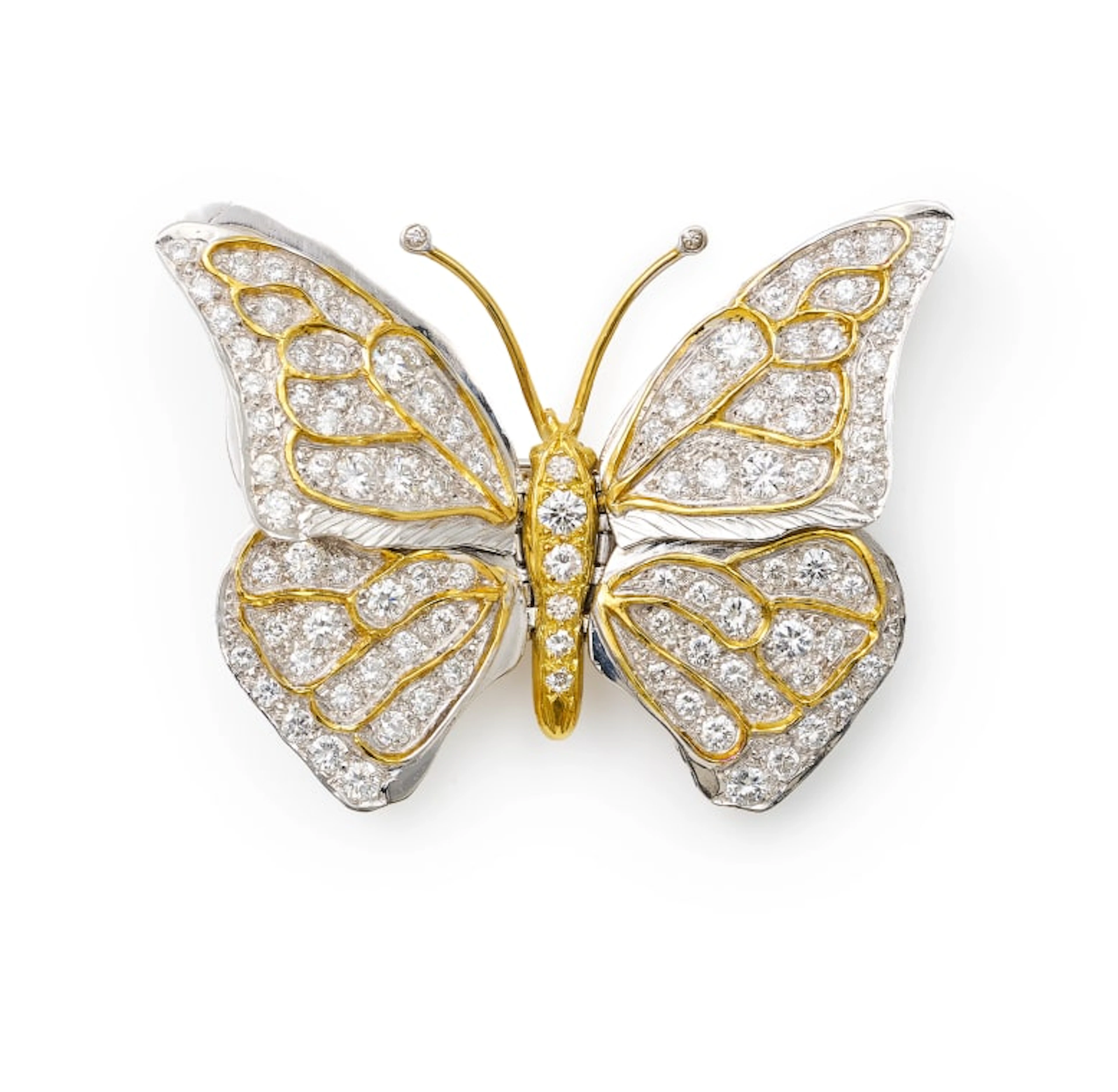 En-tremblant butterfly brooch