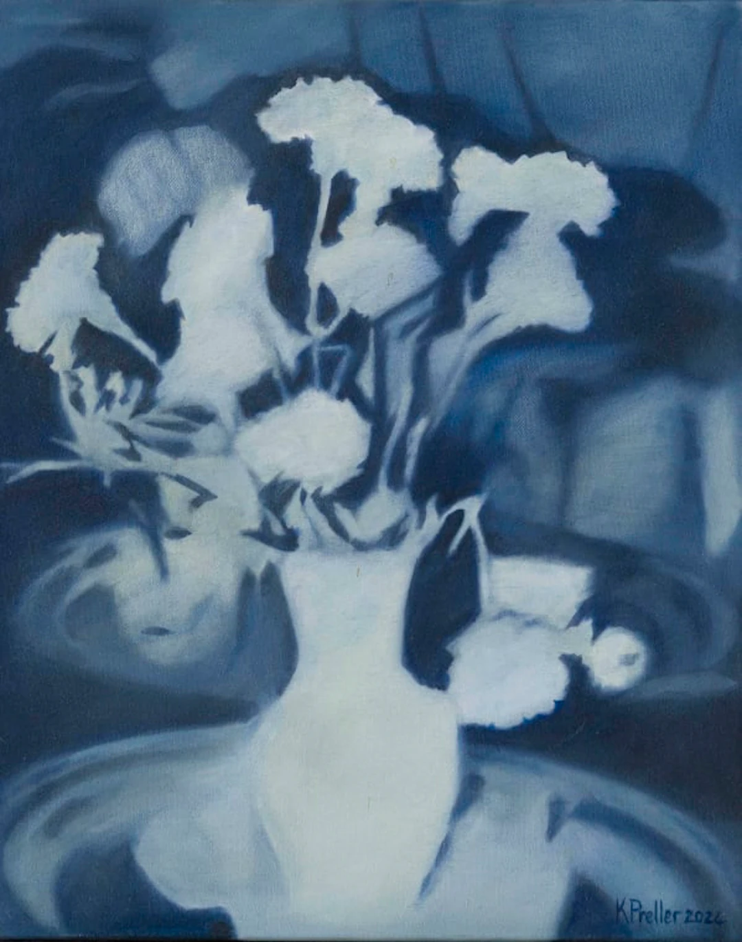 Karin Preller; Flowers in a Vase