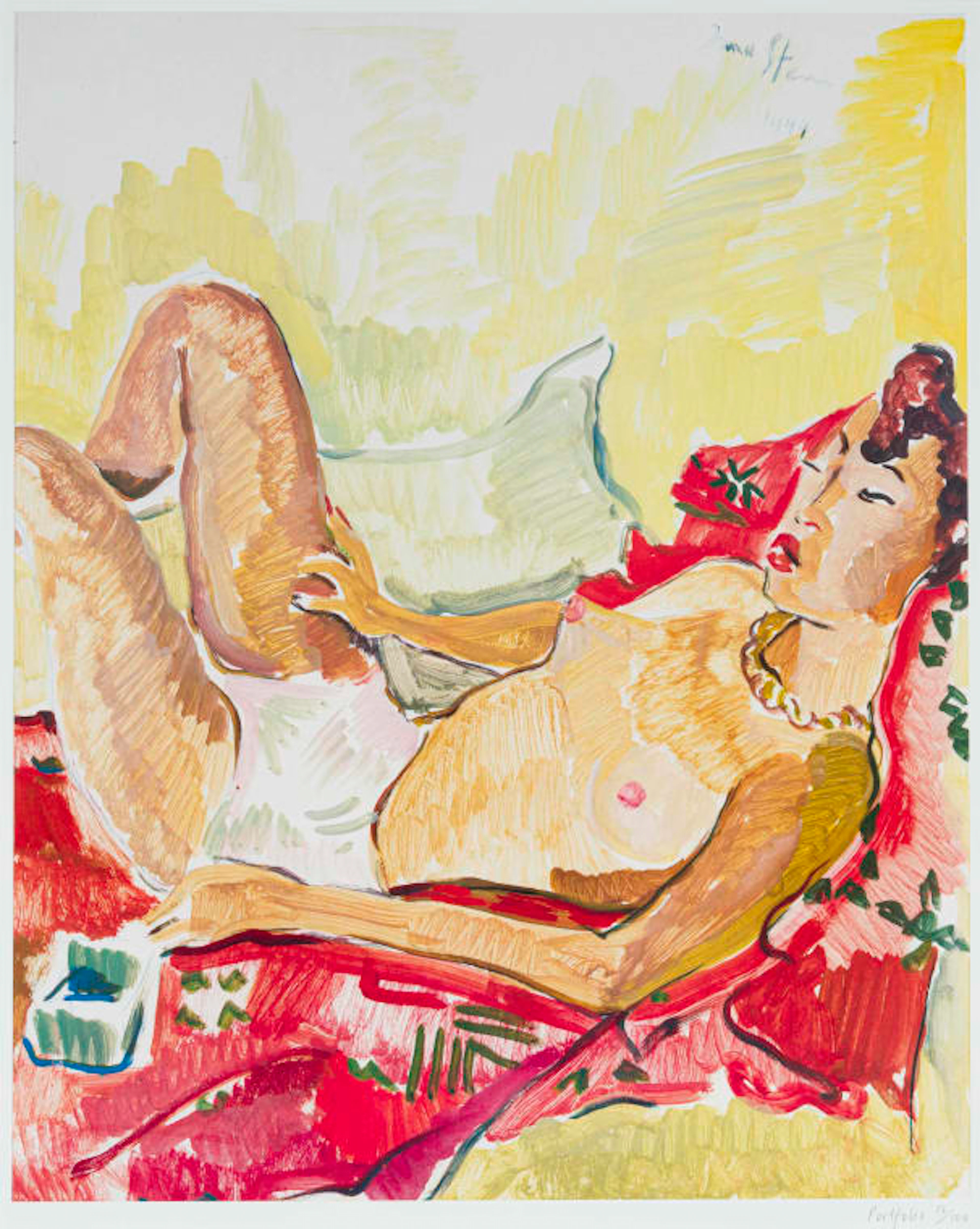 Irma Stern; Reclining Nude, poster